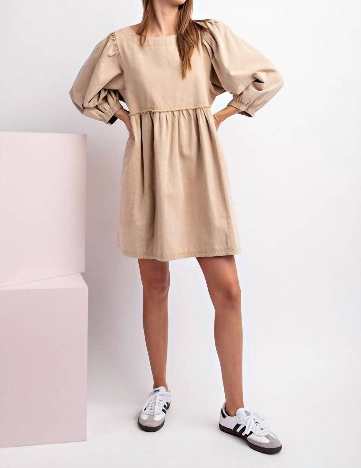 Style 1-828101939-2791 ee:some Size L Nude Cocktail Dress on Queenly