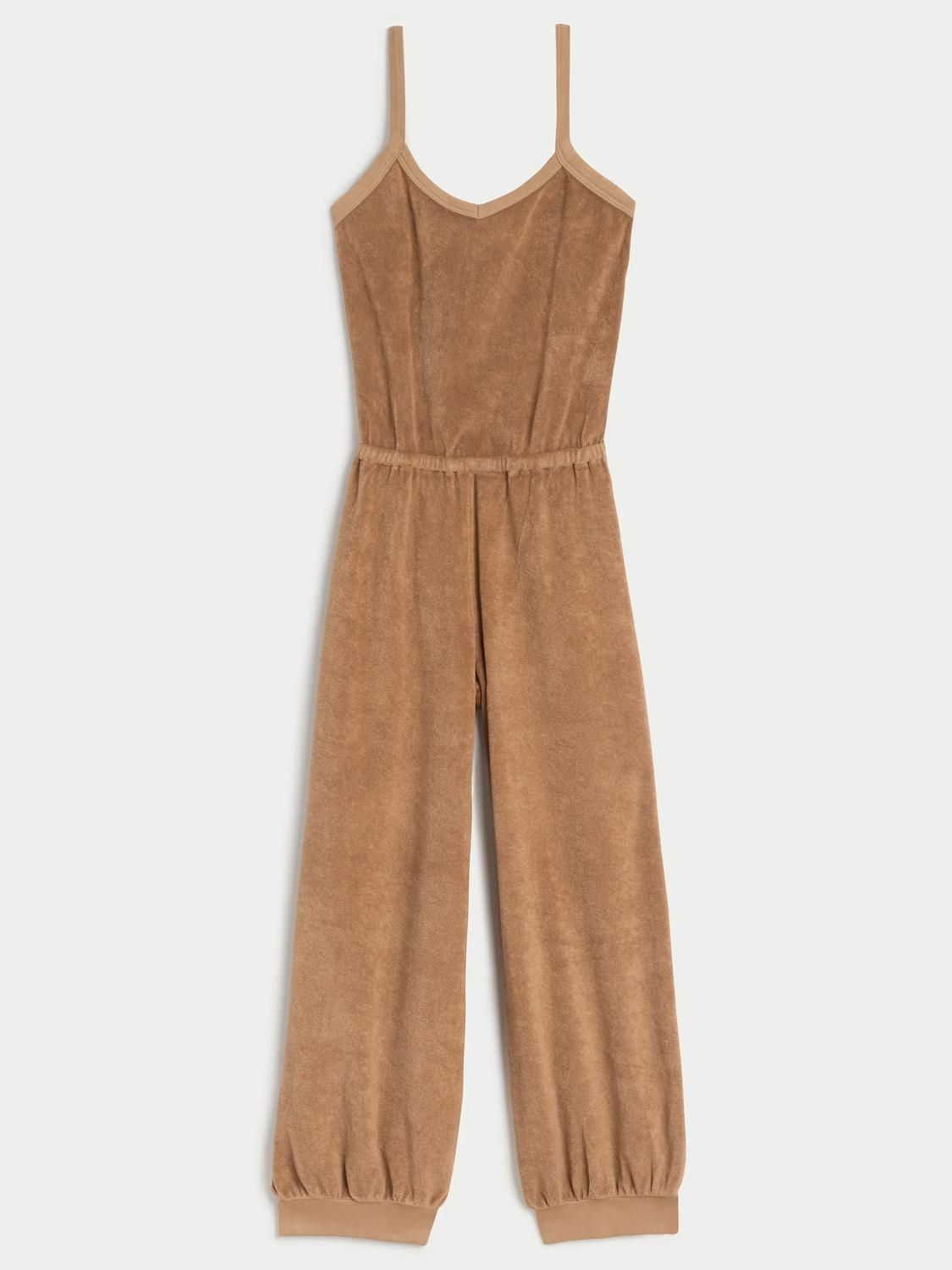 Style 1-868884165-3471 Suzie Kondi Size S Brown Formal Jumpsuit on Queenly