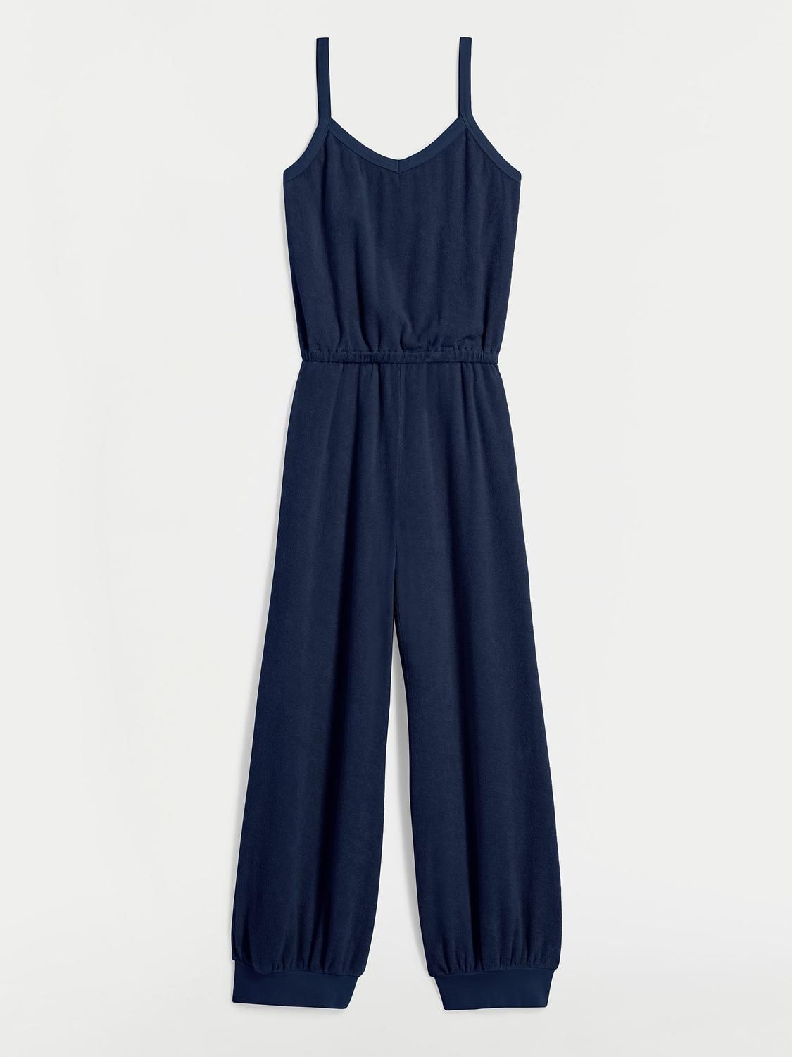 Style 1-935038683-3471 Suzie Kondi Size S Navy Blue Formal Jumpsuit on Queenly