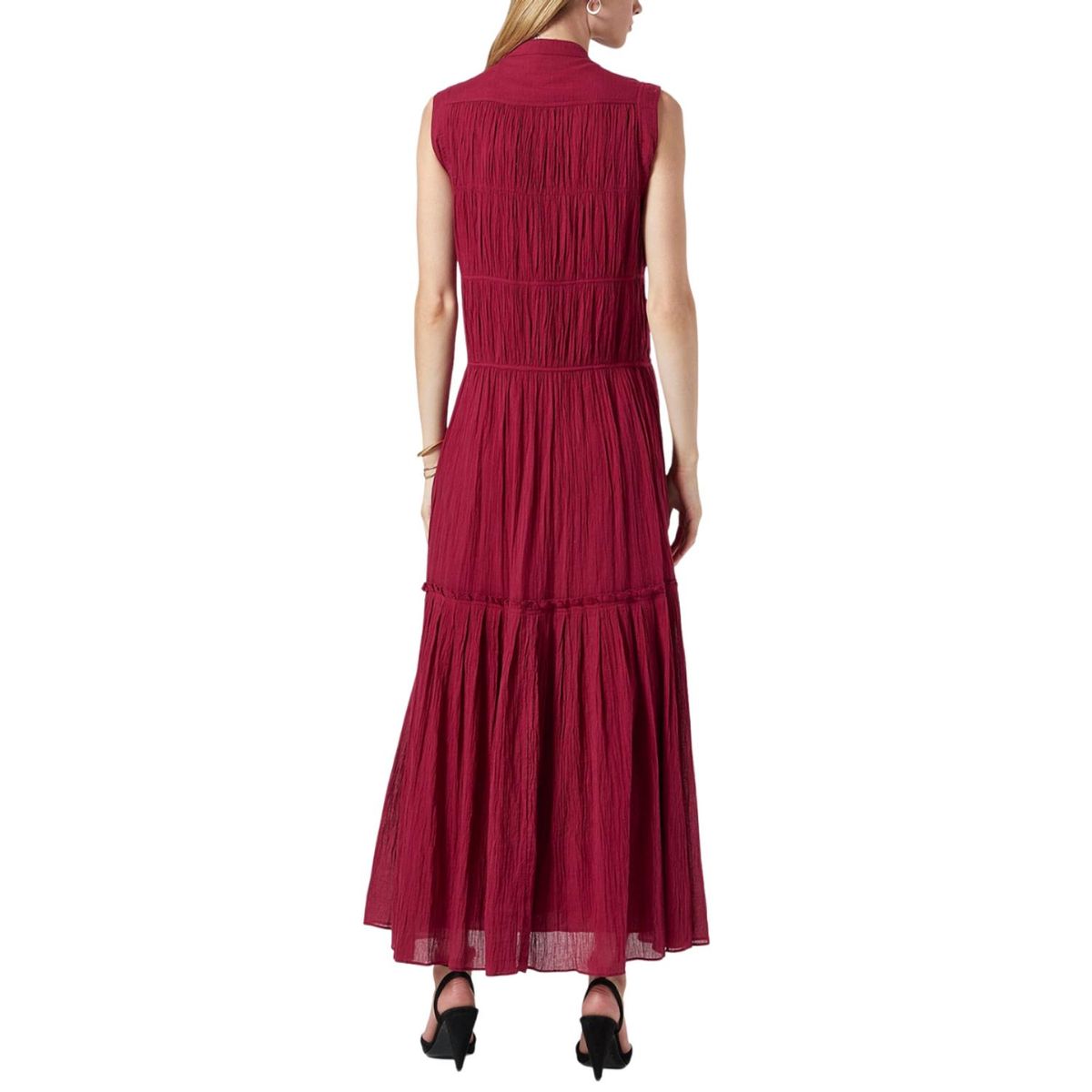 Style 1-973716709-3236 Joie Size S High Neck Red Floor Length Maxi on Queenly
