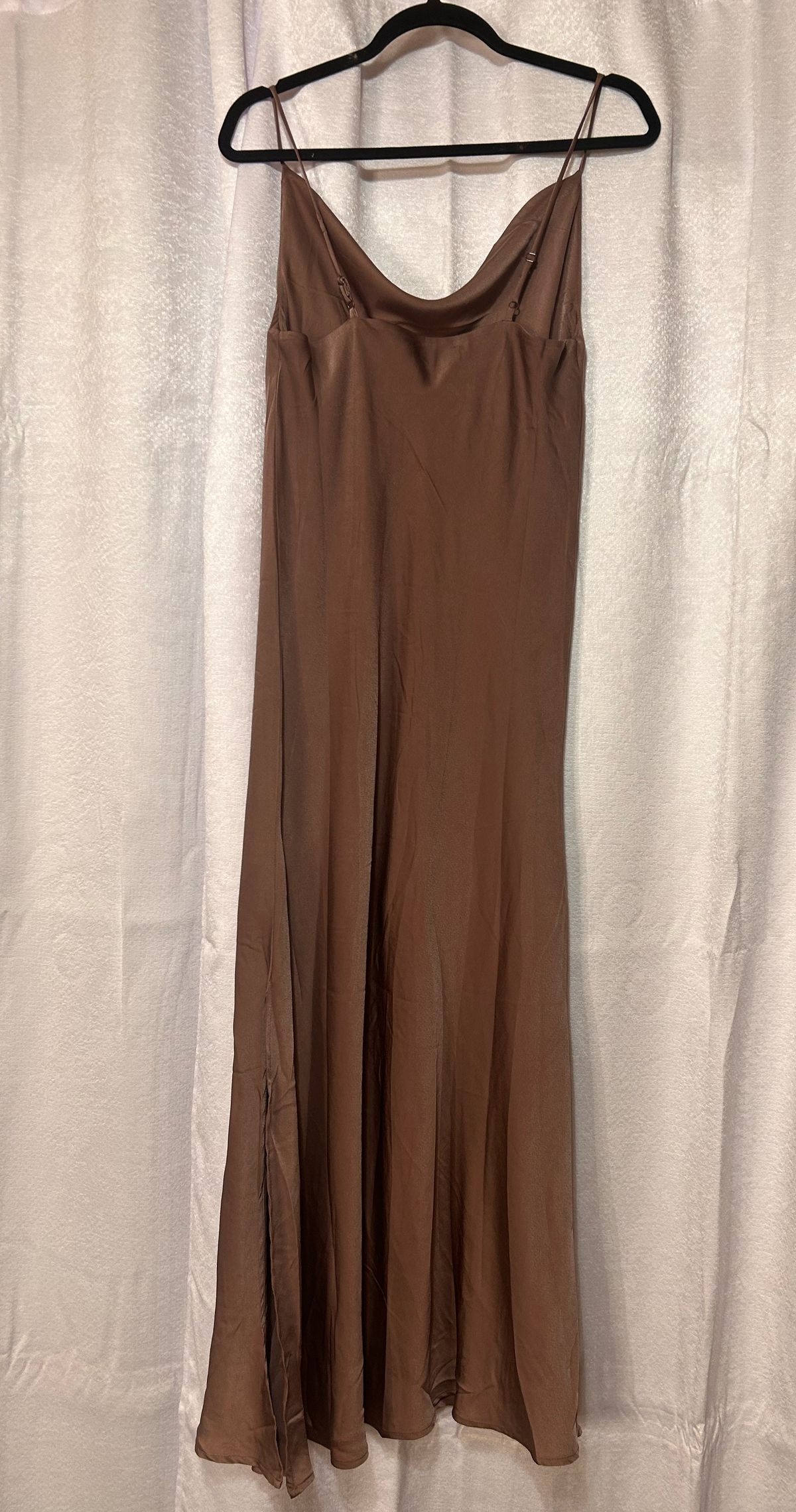 RESET by Jane Size M Brown Side Slit Dress on Queenly