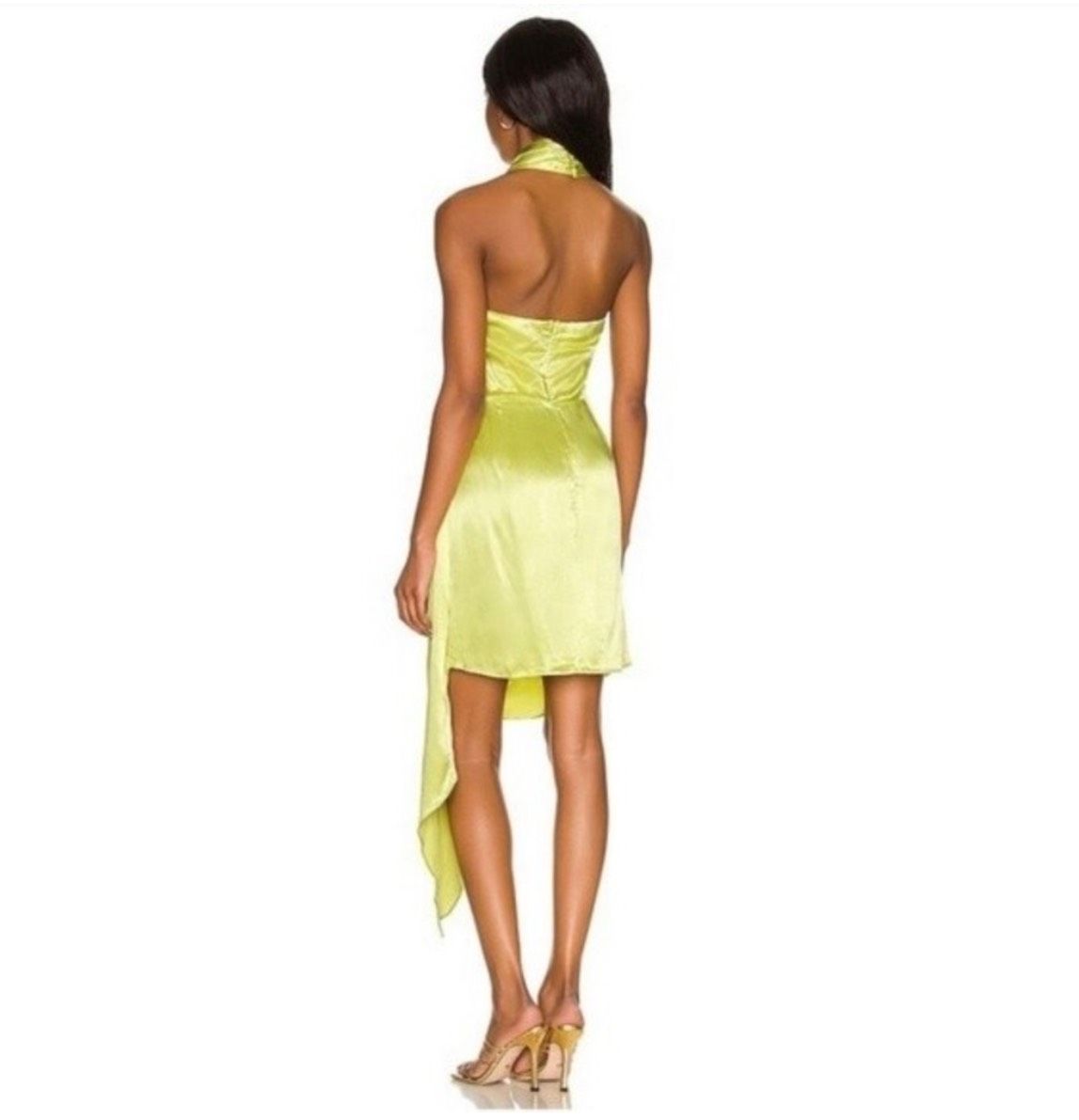 Style E4112128 Elliatt Size S Prom Halter Green Cocktail Dress on Queenly