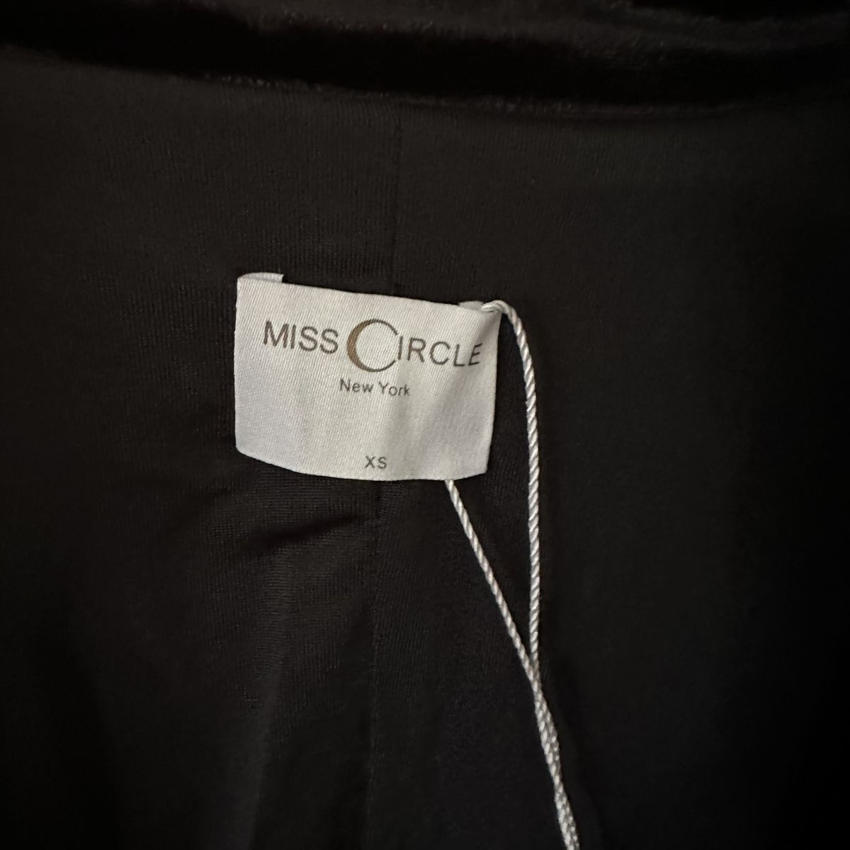 Miss Circle Size XS Nightclub Plunge Black Cocktail Dress on Queenly