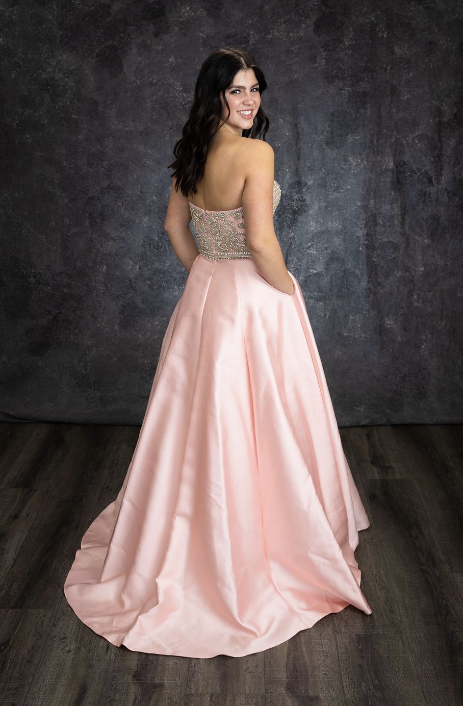 Style CHANTRELLE Size 8 Prom Pink Ball Gown on Queenly