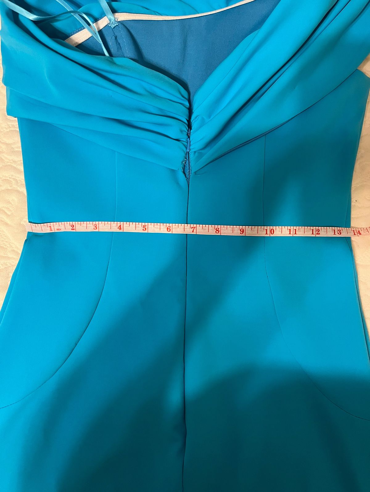 Ashley Lauren Size 8 Pageant One Shoulder Blue Cocktail Dress on Queenly