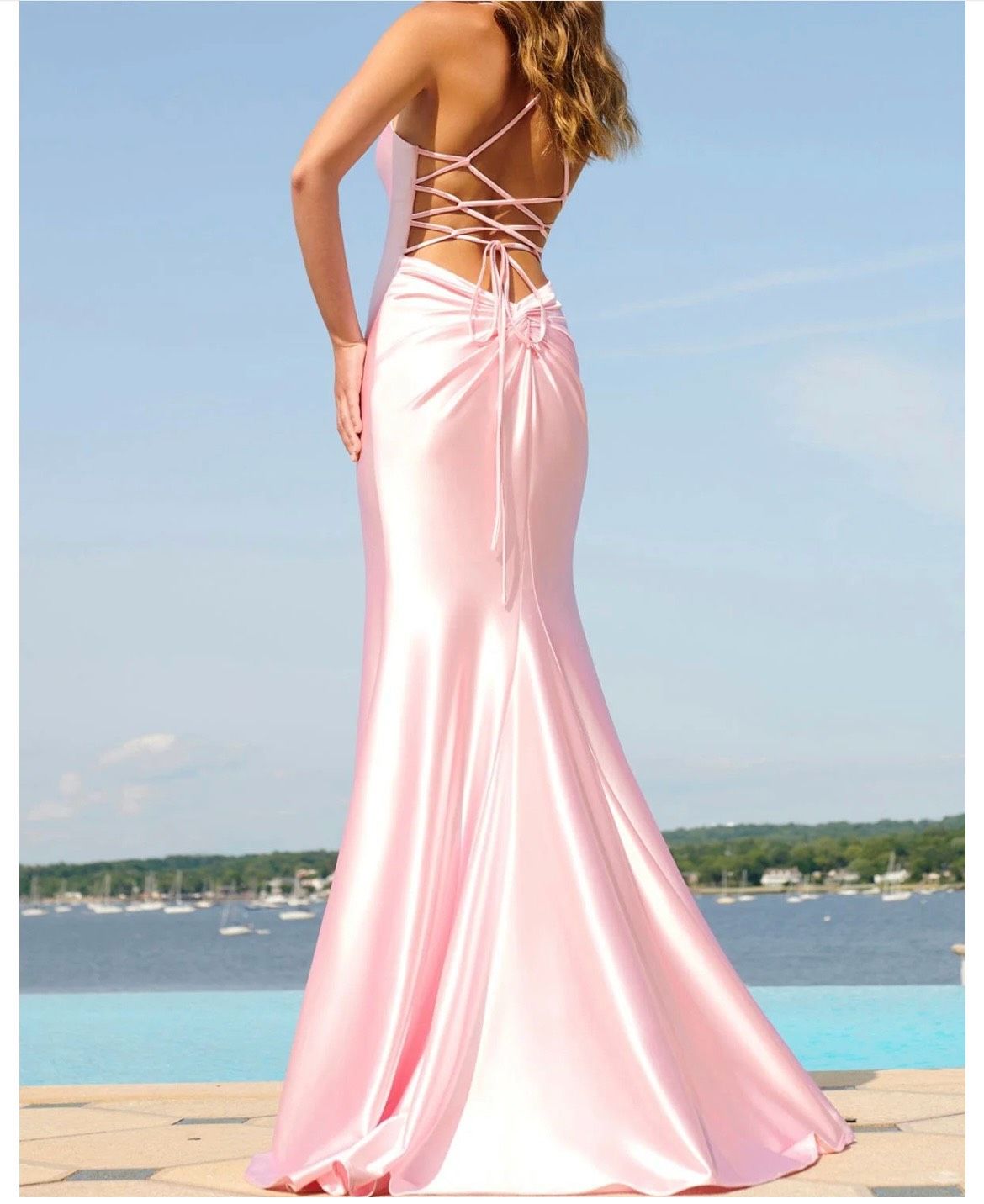 Style ES10890 Faviana Size 0 Prom Pink Mermaid Dress on Queenly