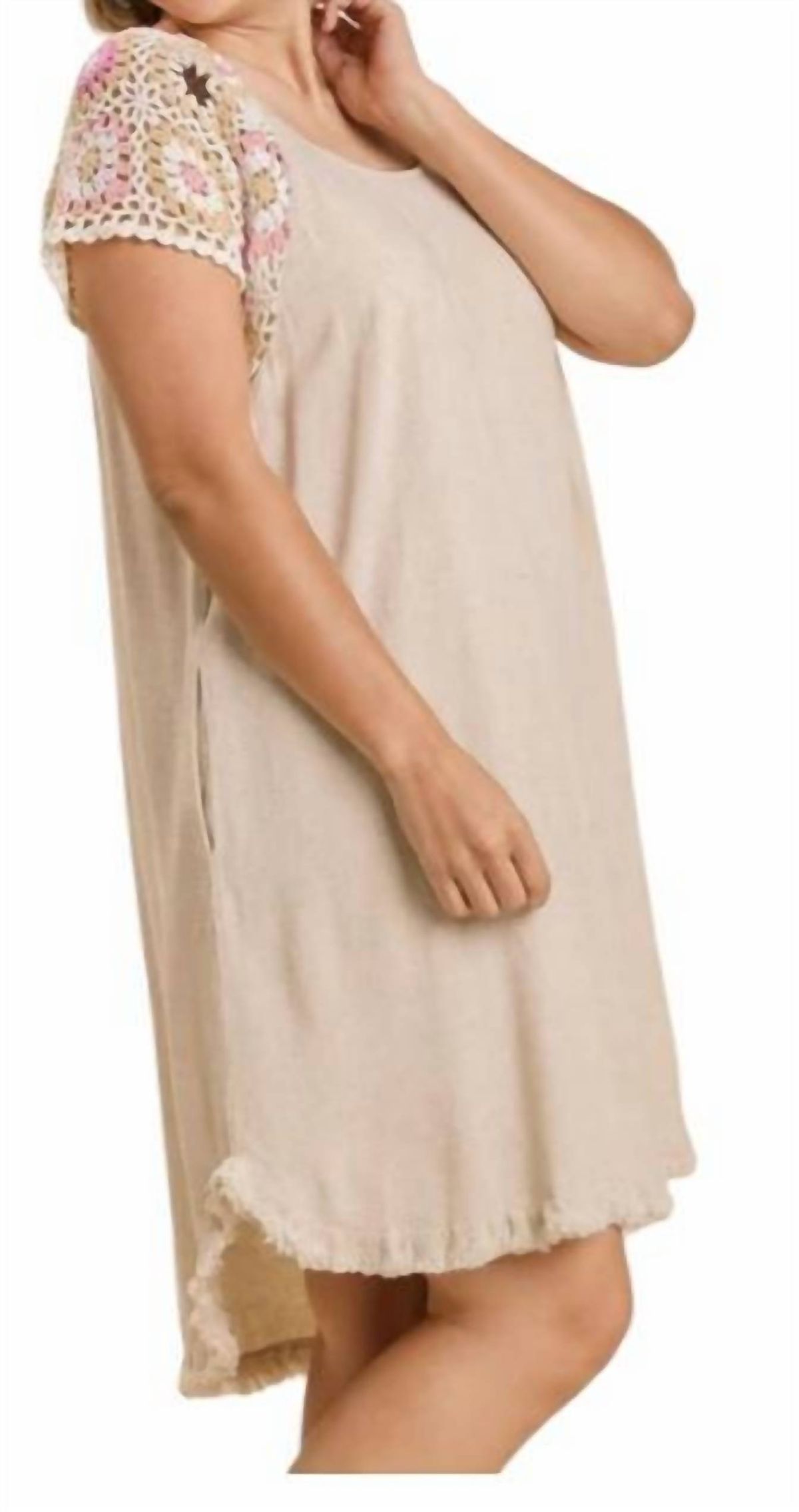 Style 1-1113552007-1691 umgee Size XL Nude Cocktail Dress on Queenly