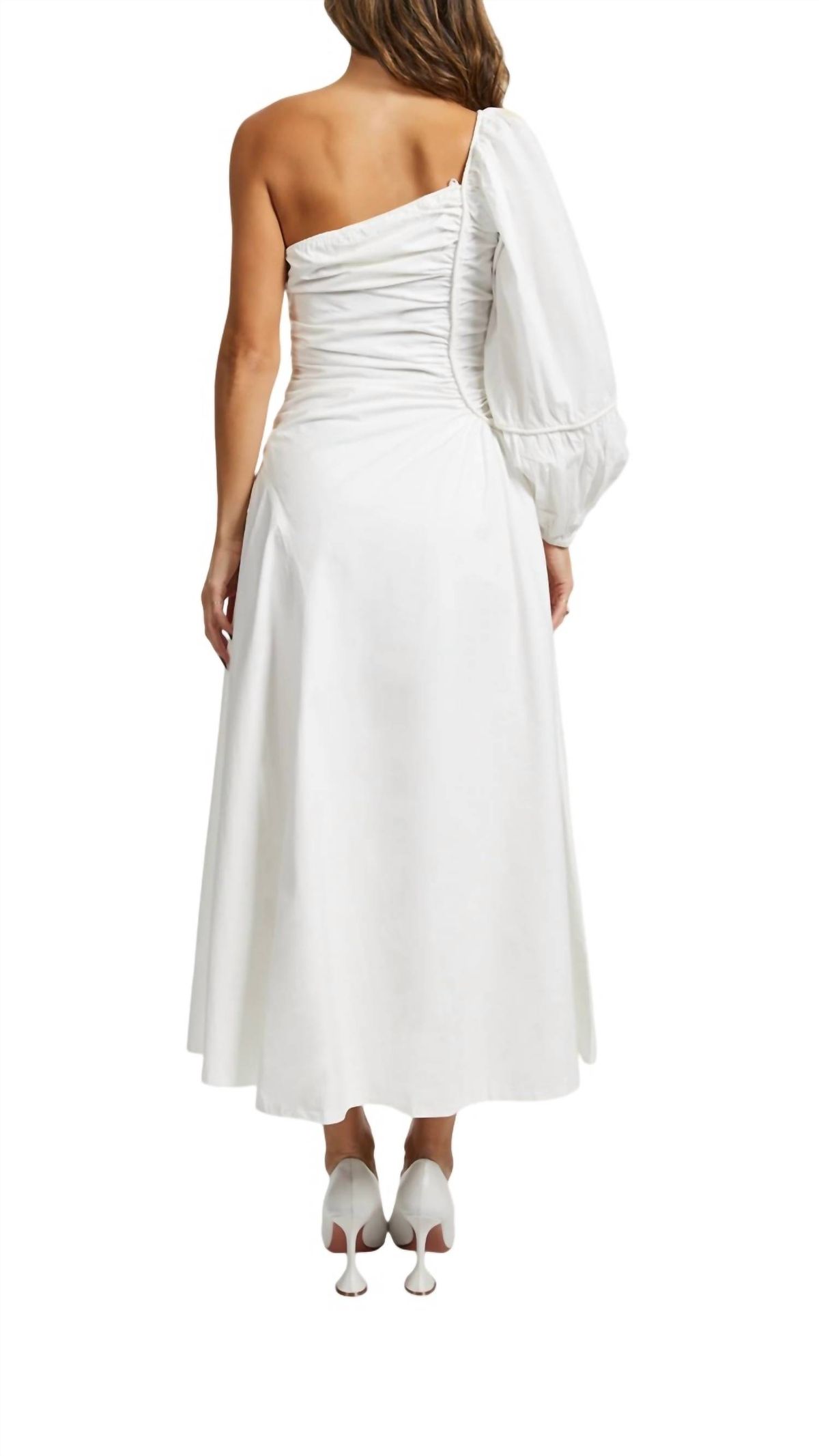 Style 1-1173397208-917 Ulla Johnson Size 2 One Shoulder White Floor Length Maxi on Queenly