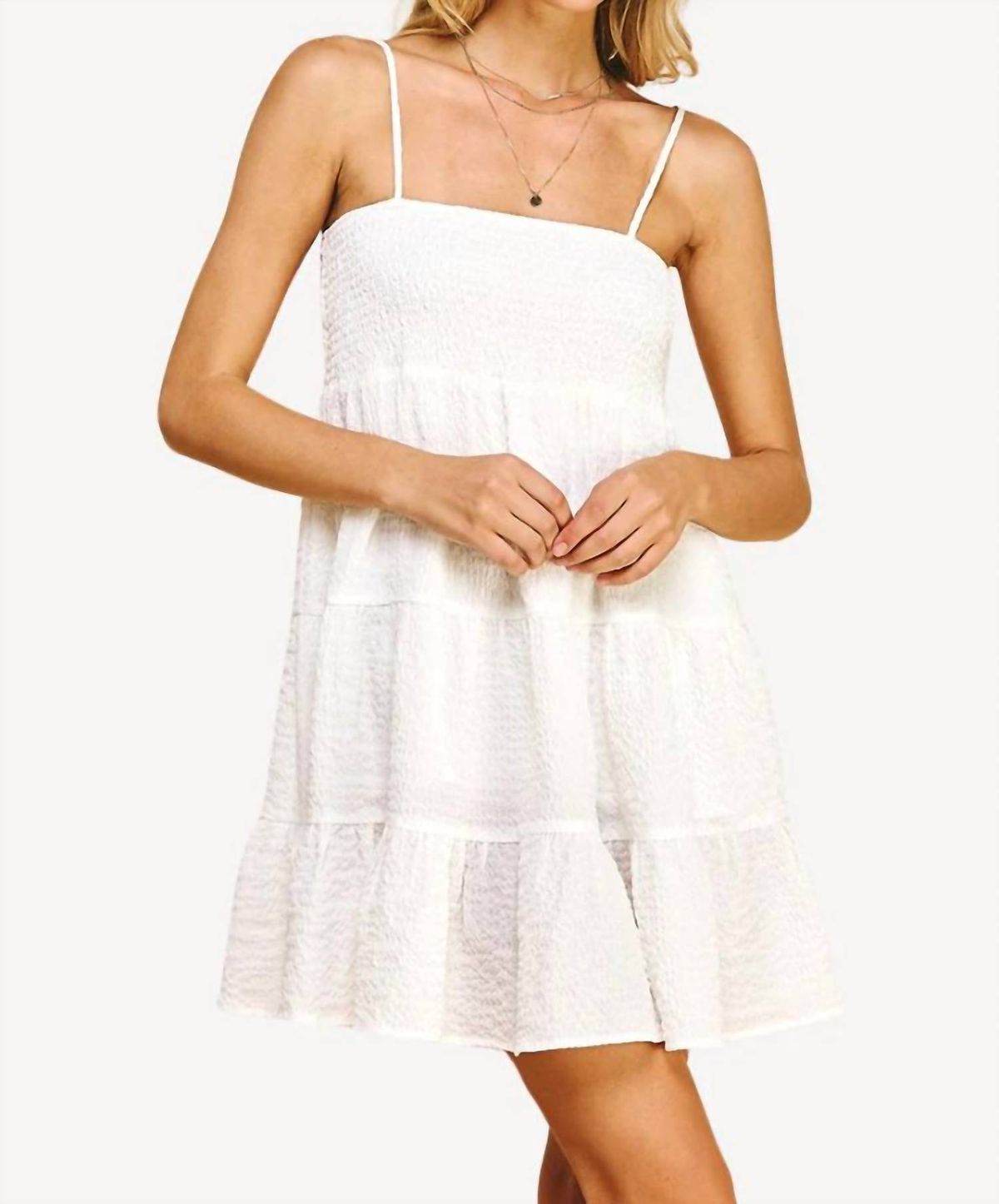 Style 1-1250605557-149 PINCH Size L White Cocktail Dress on Queenly