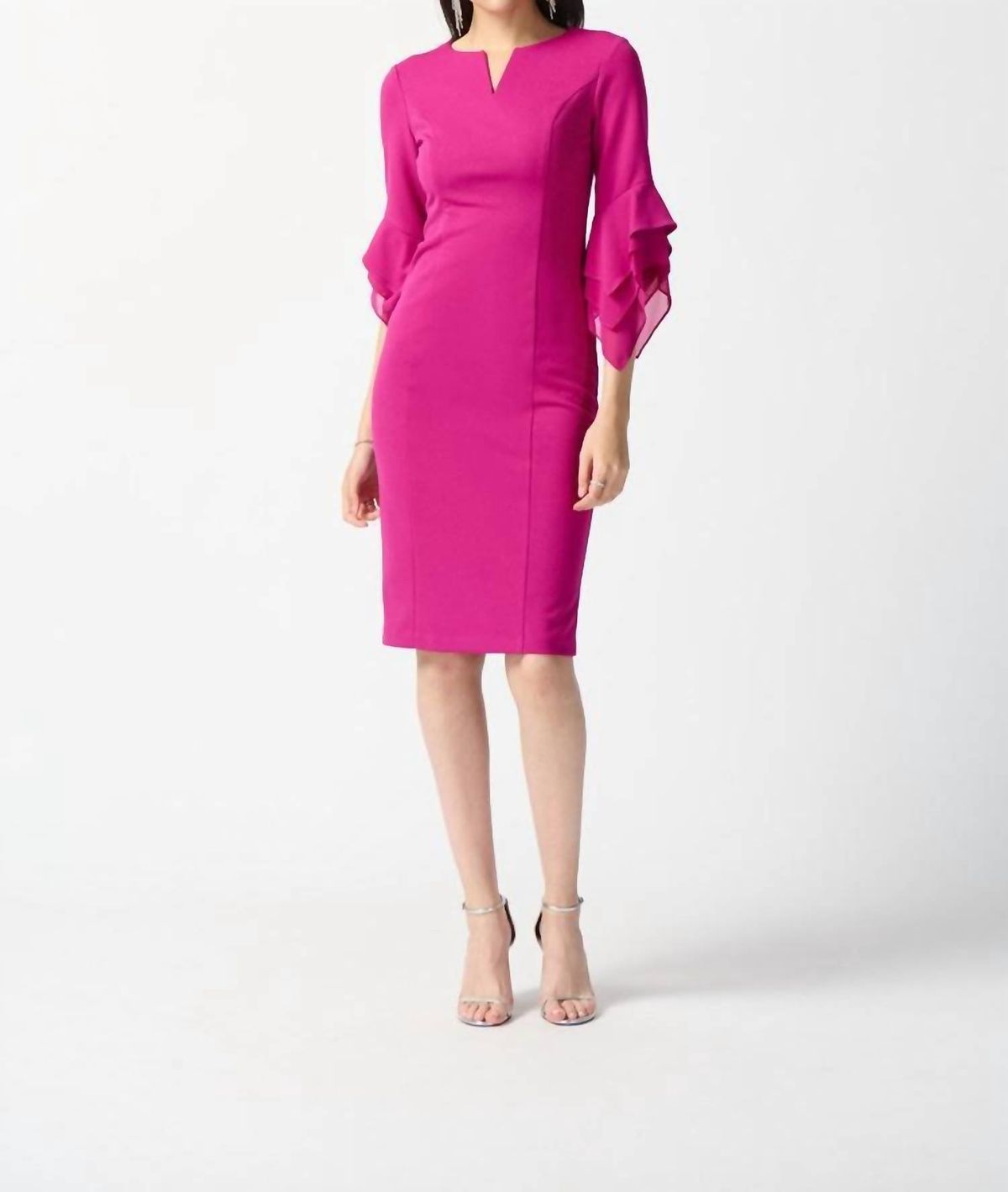 Style 1-1460611806-397 Joseph Ribkoff Size 14 Pink Cocktail Dress on Queenly
