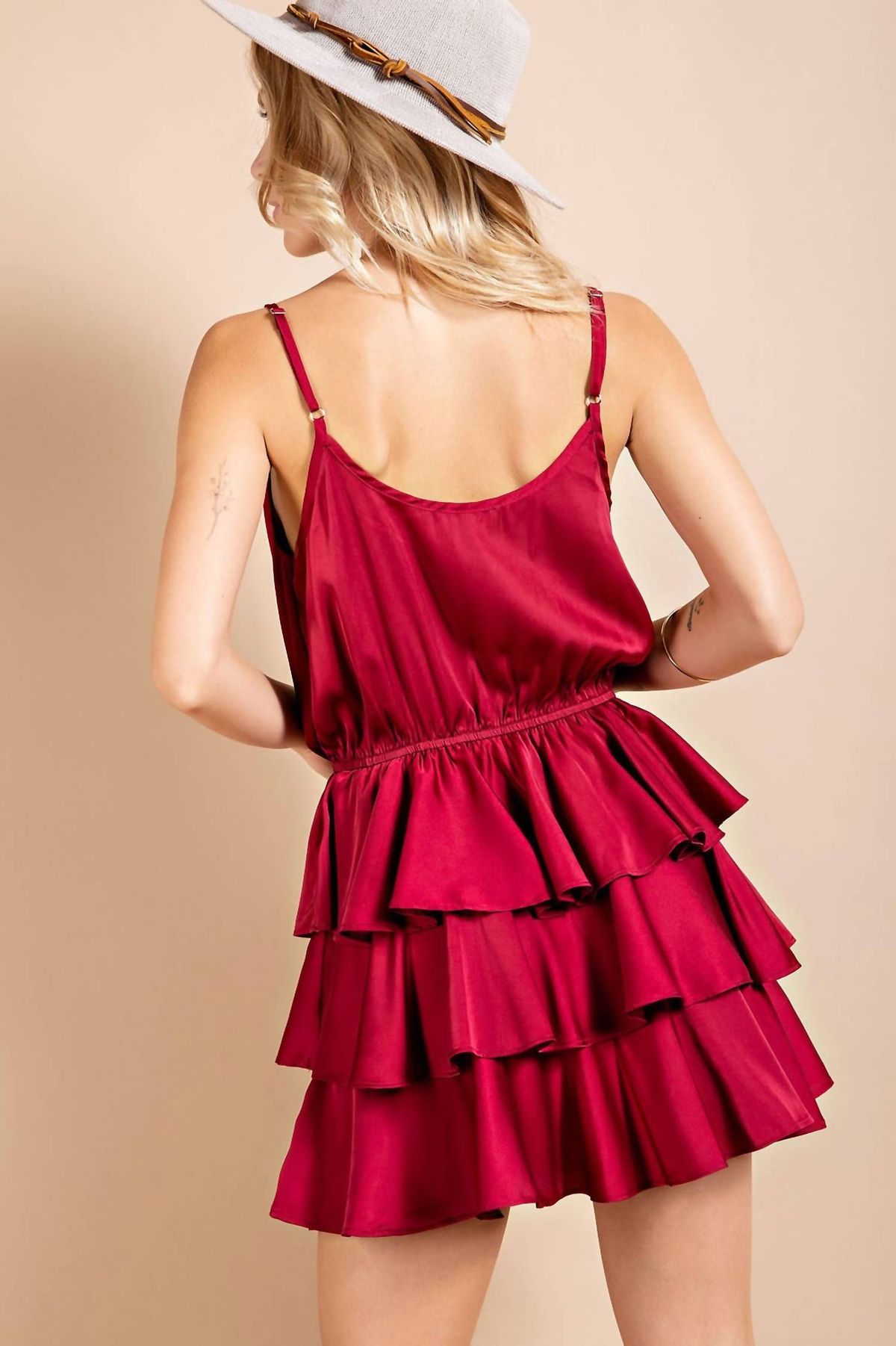 Style 1-1519953657-149 ee:some Size L Burgundy Red Cocktail Dress on Queenly
