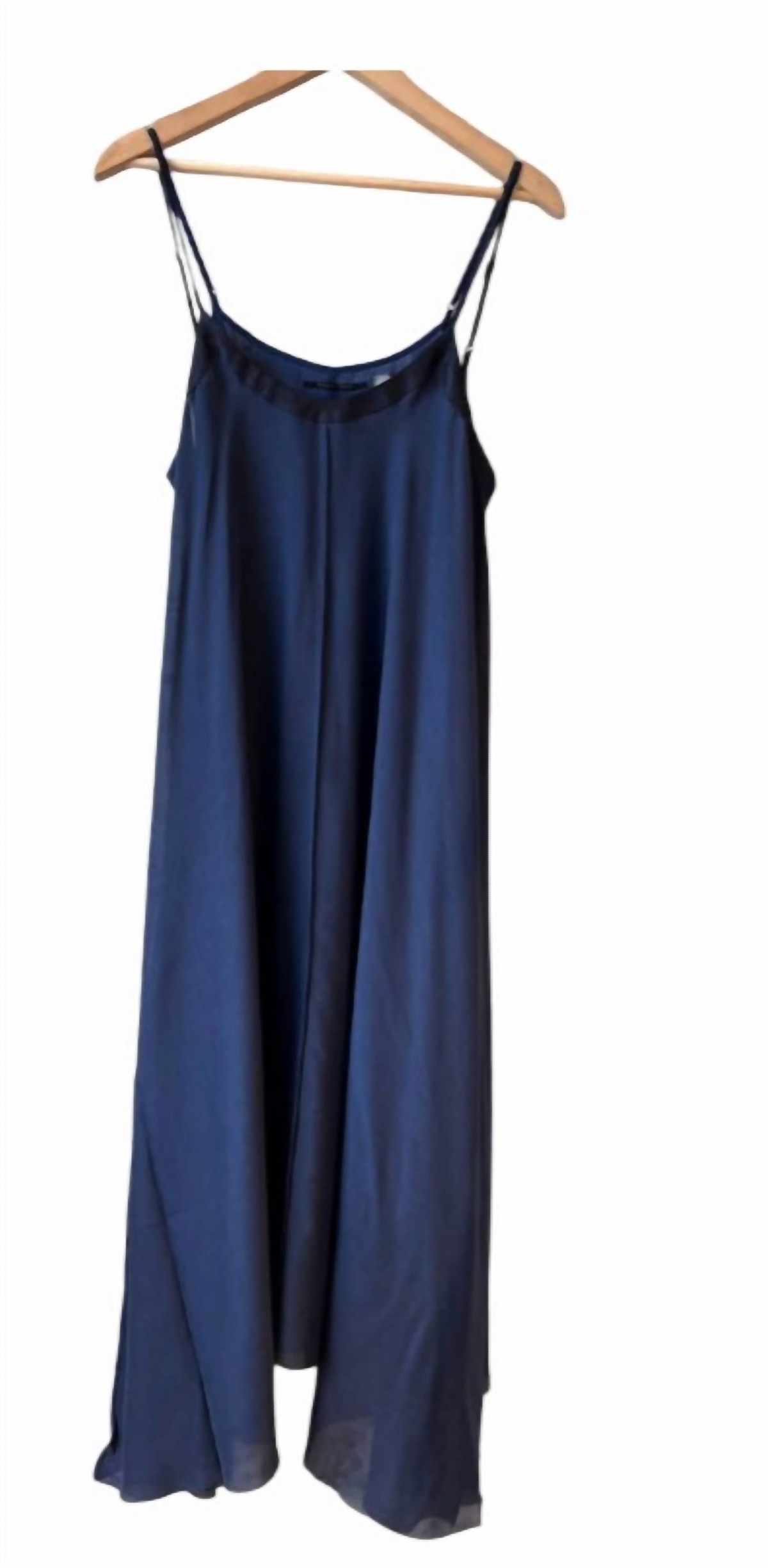 Style 1-2413383322-70 Brazeau Tricot Size XS Satin Navy Blue Cocktail Dress on Queenly