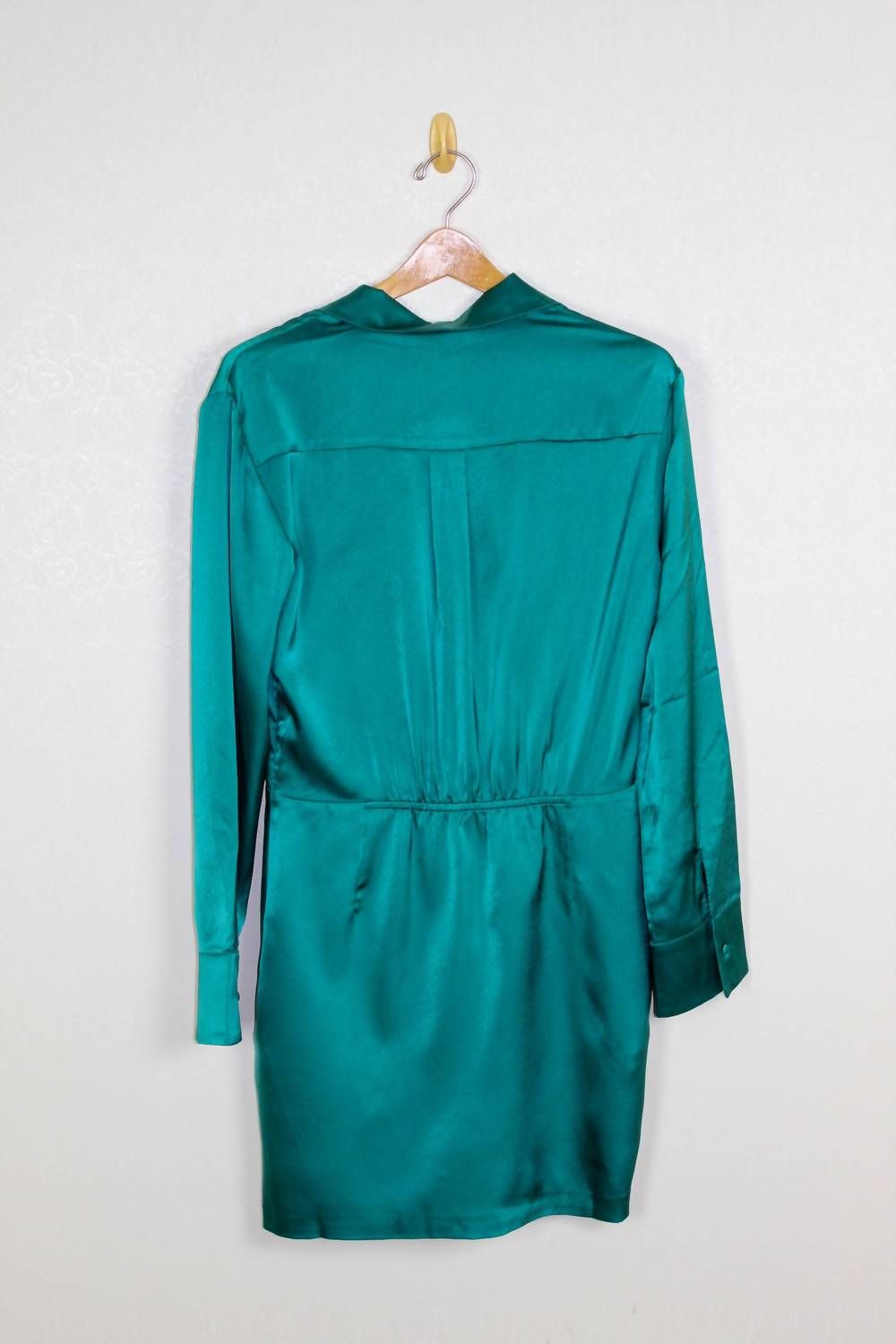 Style 1-3419804791-74 LUCY PARIS Size S Long Sleeve Green Cocktail Dress on Queenly