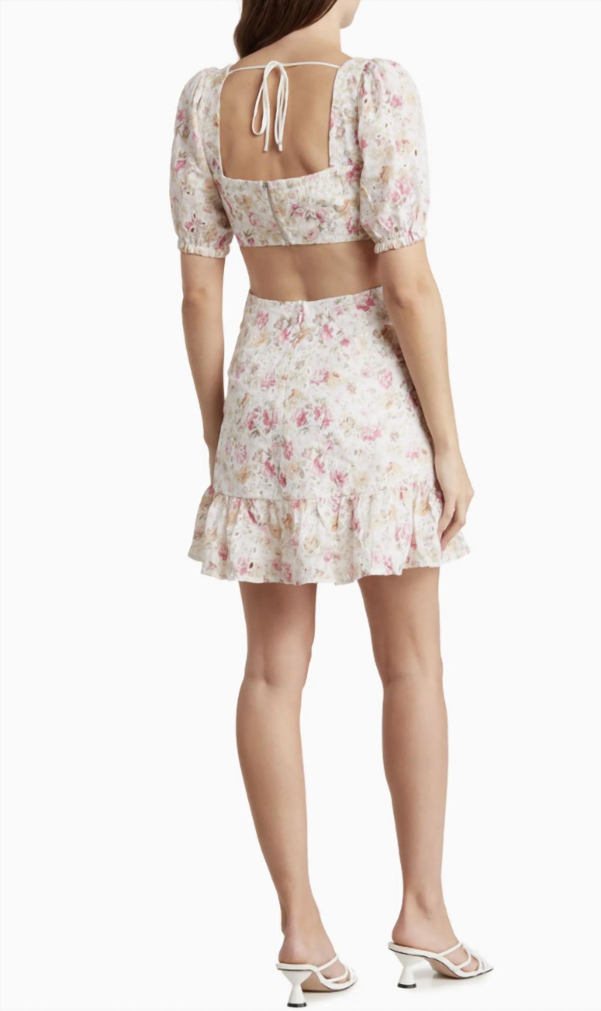 Style 1-3630015749-149 ASTR Size L Floral Pink Cocktail Dress on Queenly