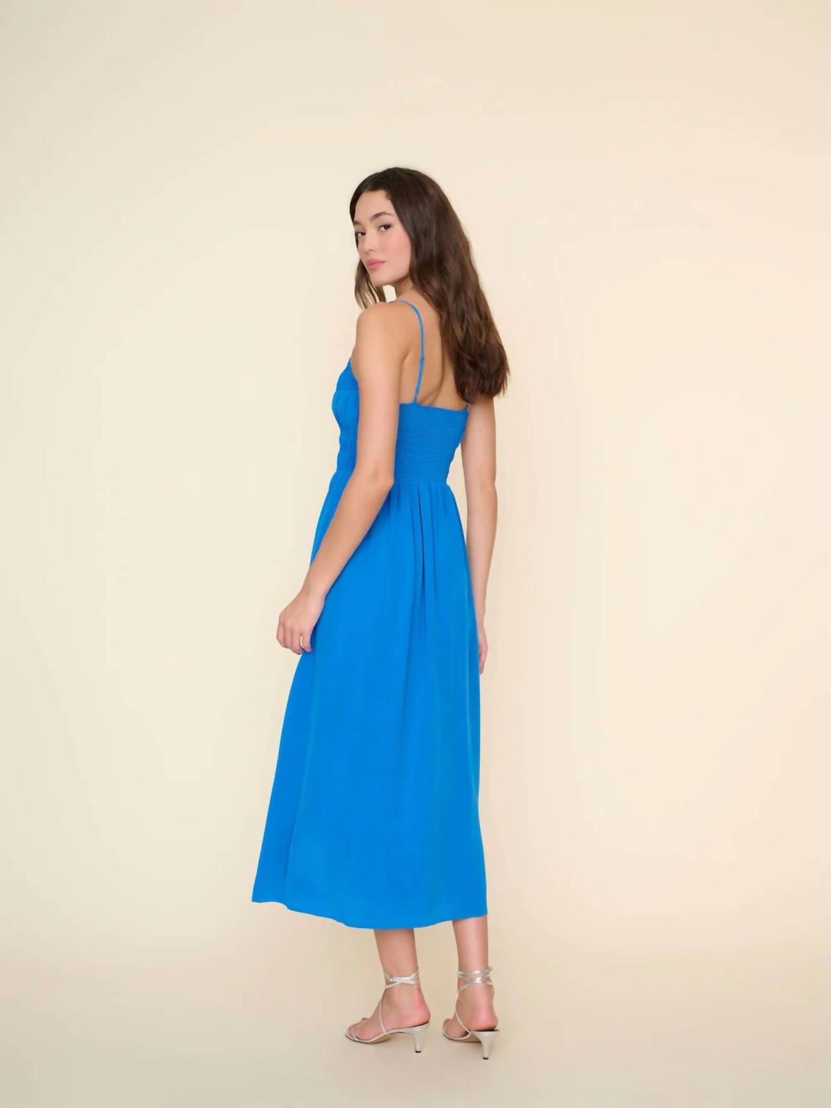 Style 1-4266950184-70 XIRENA Size XS Satin Blue Cocktail Dress on Queenly