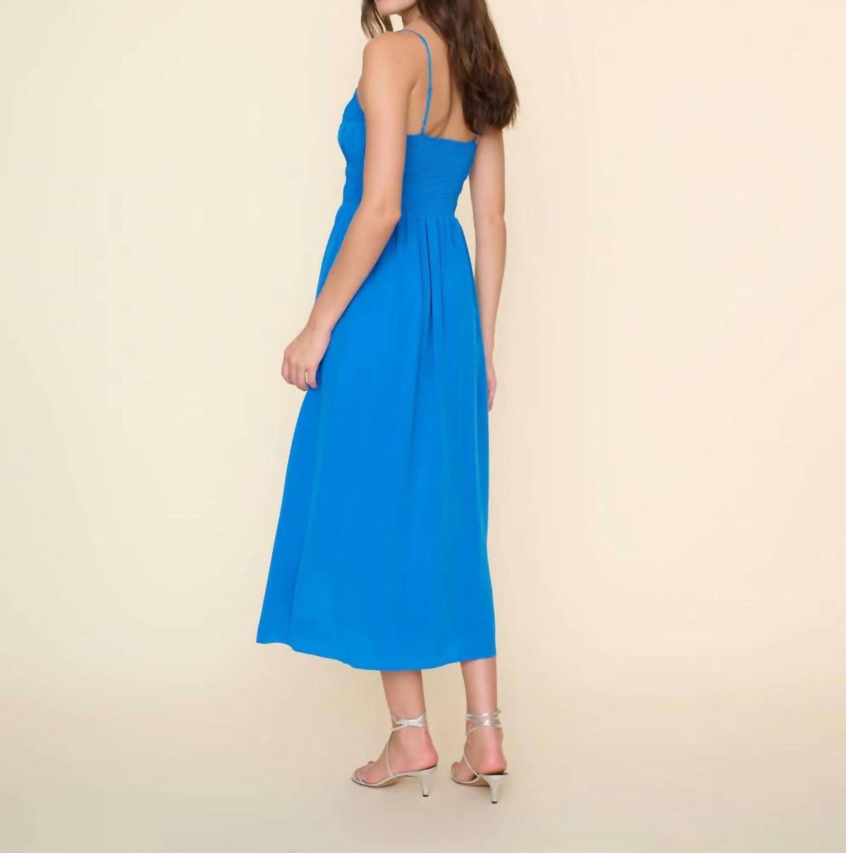 Style 1-4266950184-892 XIRENA Size M Satin Blue Cocktail Dress on Queenly