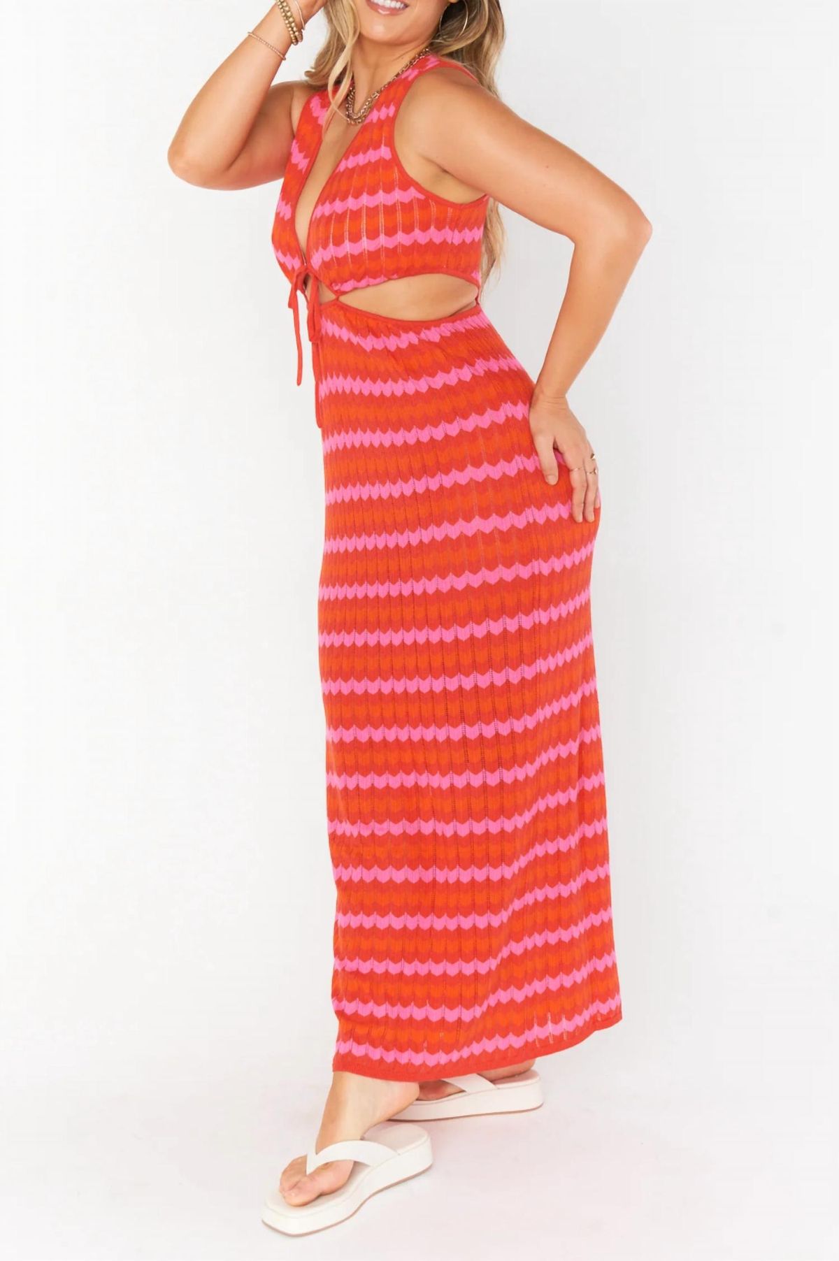 Style 1-536431342-892 Show Me Your Mumu Size M Red Floor Length Maxi on Queenly