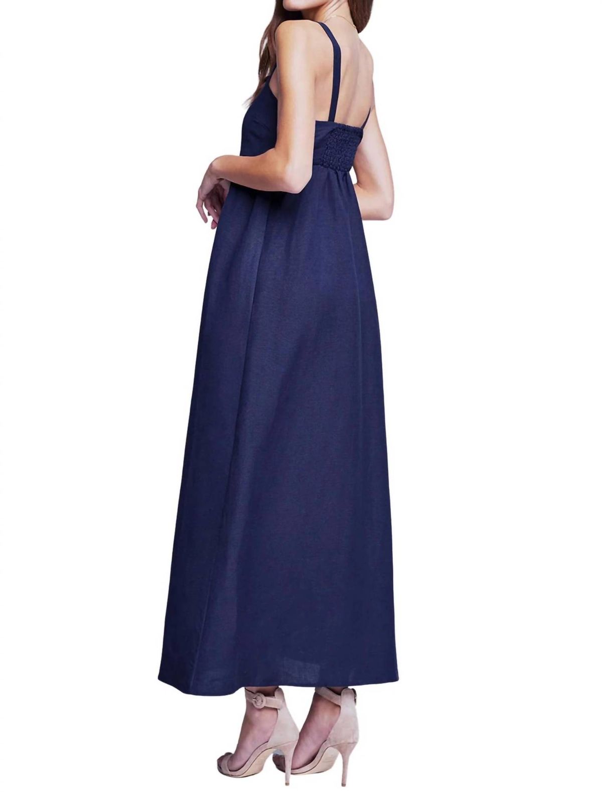 Style 1-954270950-649 L'Agence Size 2 Navy Blue Floor Length Maxi on Queenly