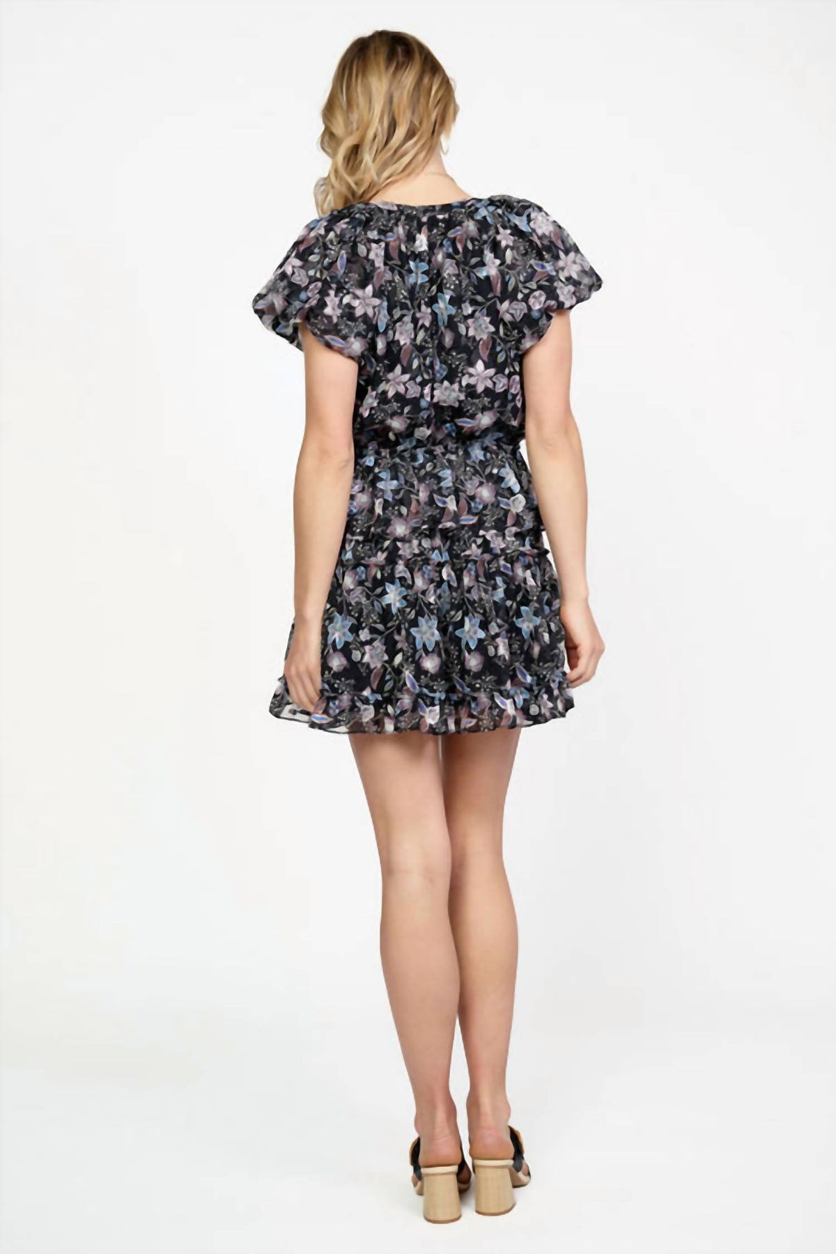 Style 1-957204536-149 current air Size L Floral Black Cocktail Dress on Queenly