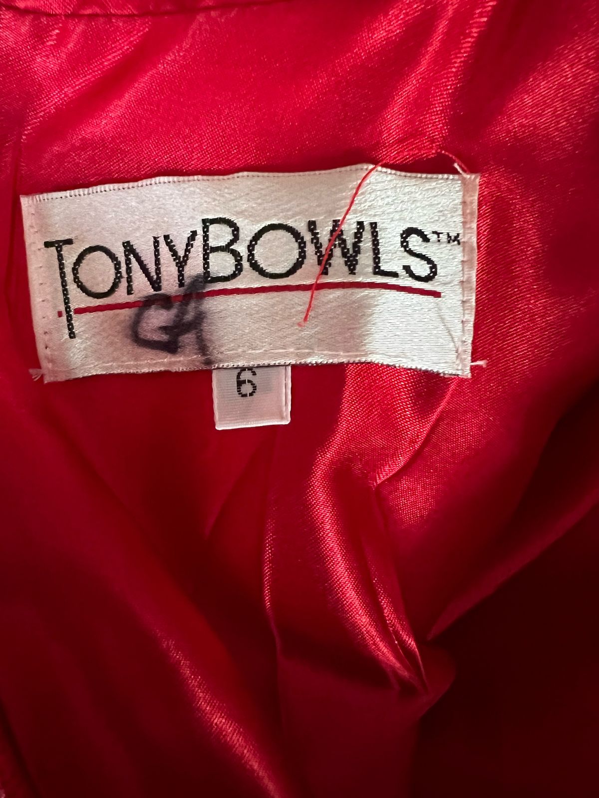 Tony Bowls Size 6 Prom Halter Red Cocktail Dress on Queenly