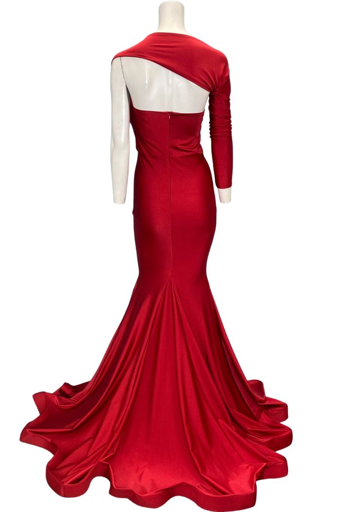 Style 11834 Issue New York Size 4 Prom Red Mermaid Dress on Queenly