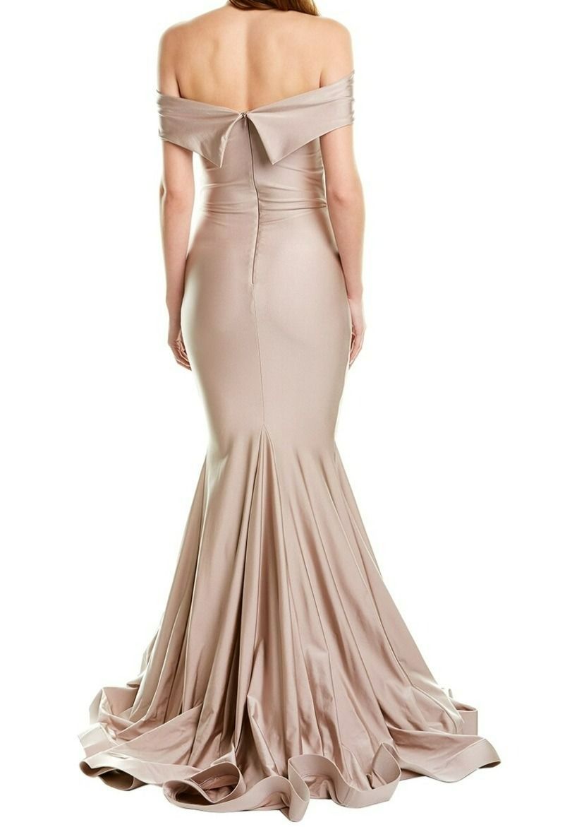 Style 11828 Issue New York Size 0 Prom Off The Shoulder Pink Floor Length Maxi on Queenly