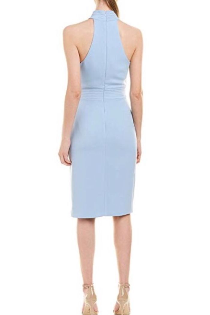 Style 11780 Issue New York Size 6 High Neck Blue Cocktail Dress on Queenly