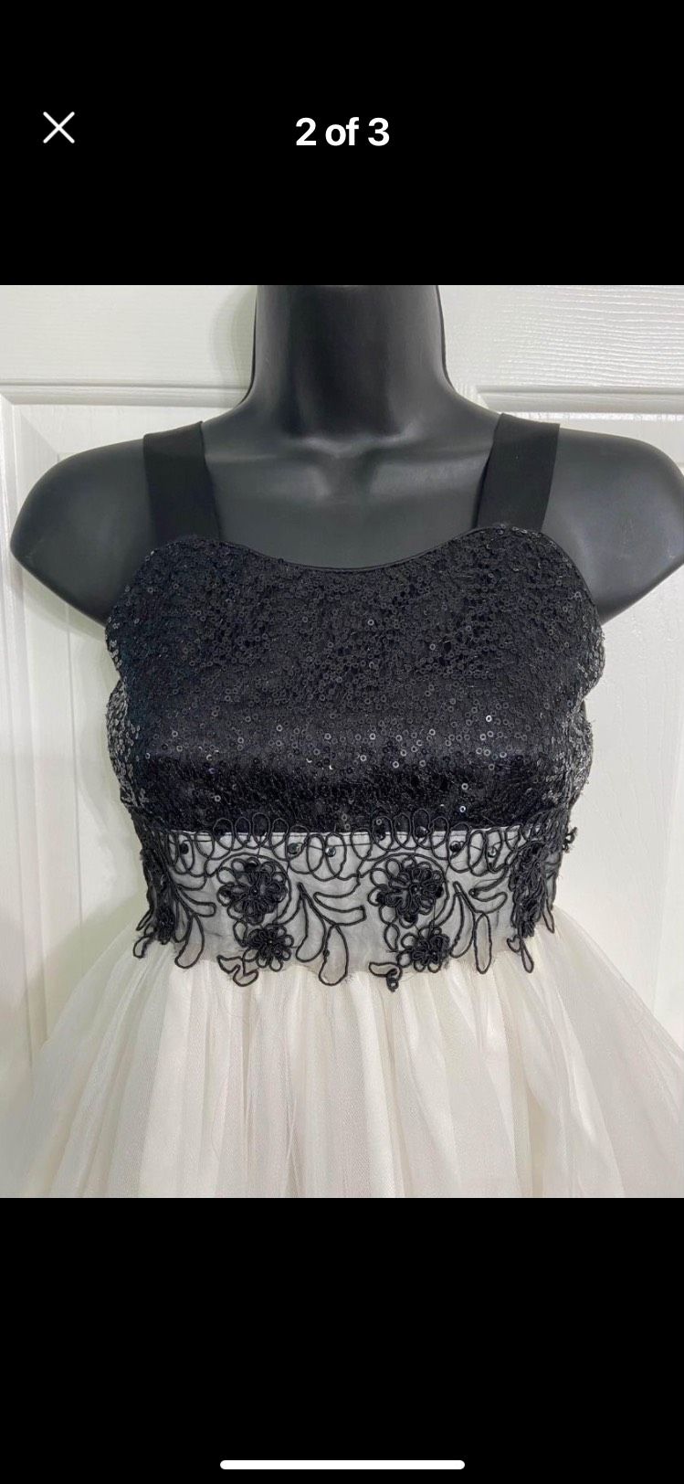 Girls Size 10 Black Ball Gown on Queenly