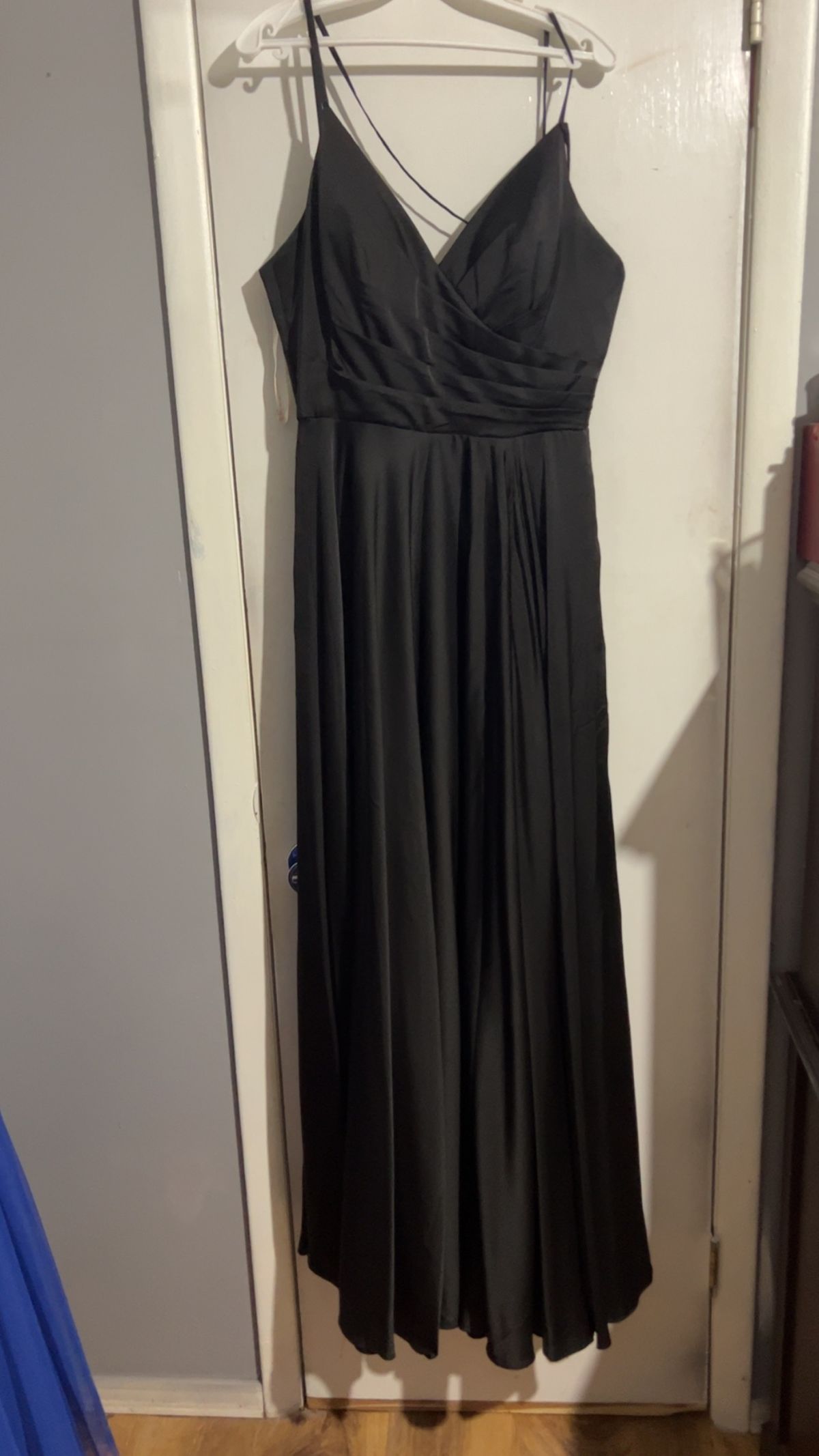 Style 4263 Size 8 Black Floor Length Maxi on Queenly