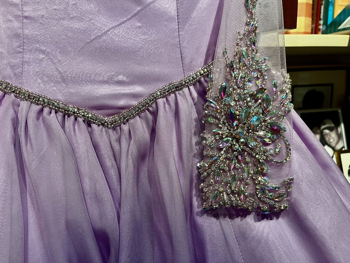 Style E836 Johnathan Kayne Girls Size 10 Pageant One Shoulder Purple Dress With Train on Queenly