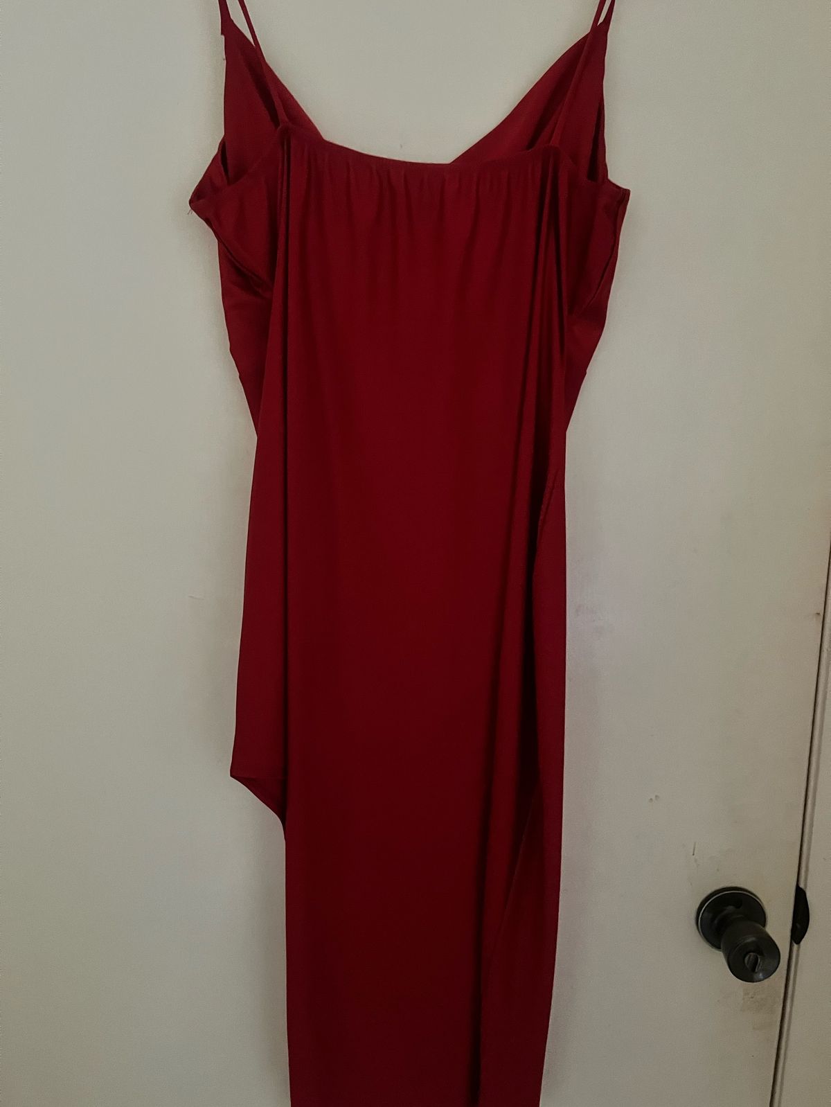 Size XL Red Side Slit Dress on Queenly