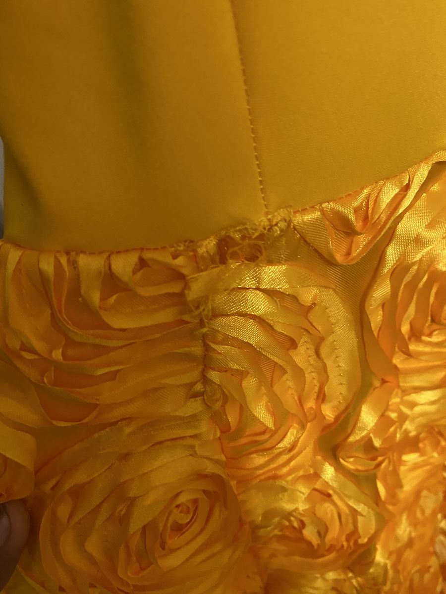 Kesean Jamal  Size 14 Prom Yellow Ball Gown on Queenly