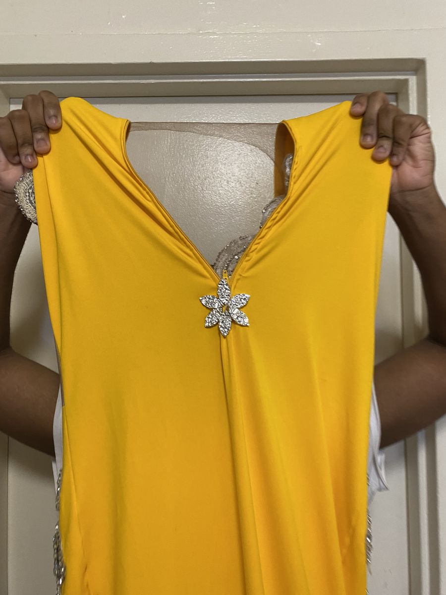 Kesean Jamal  Size 14 Prom Yellow Ball Gown on Queenly