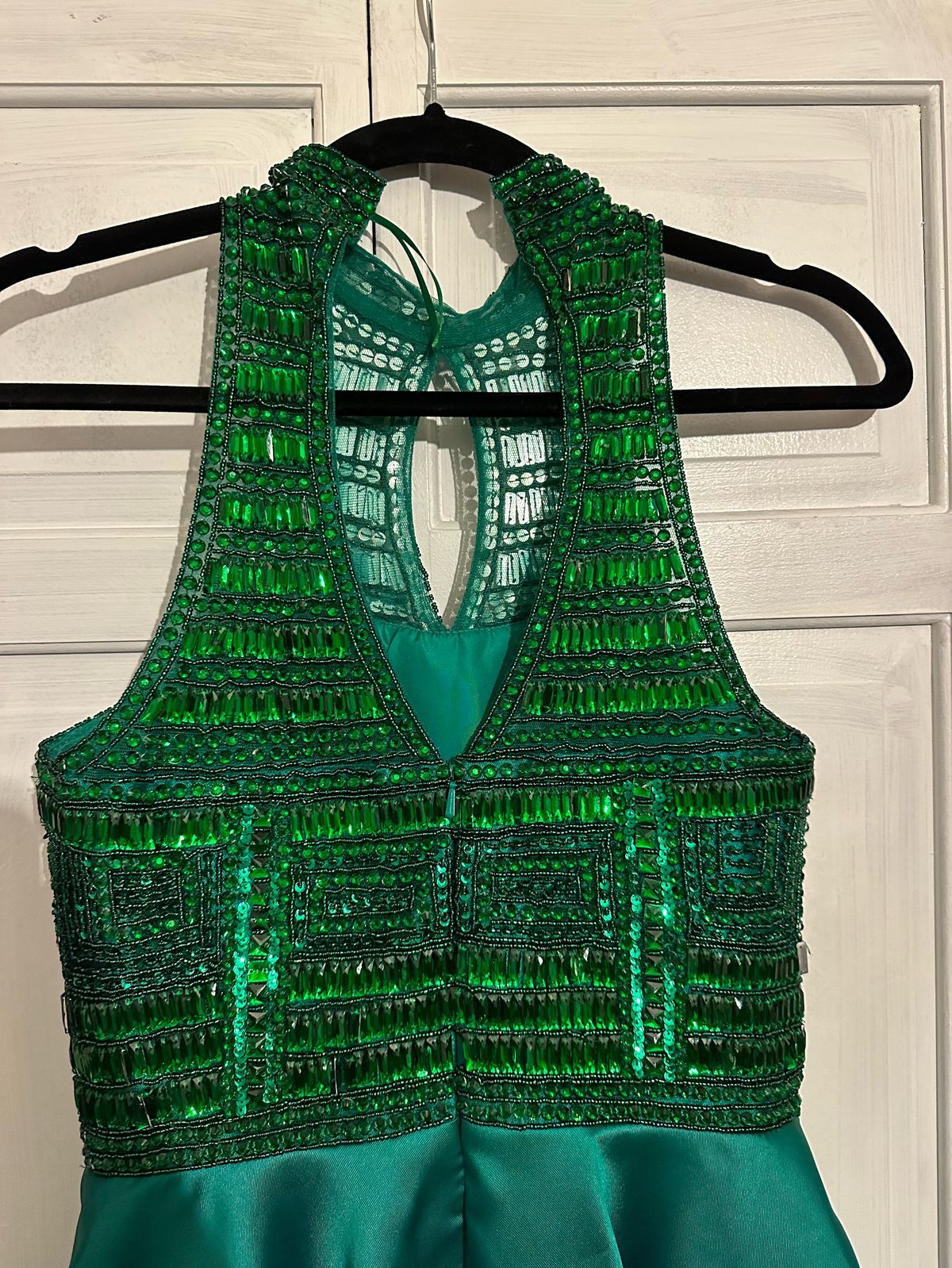 Size 2 Prom High Neck Green Cocktail Dress on Queenly
