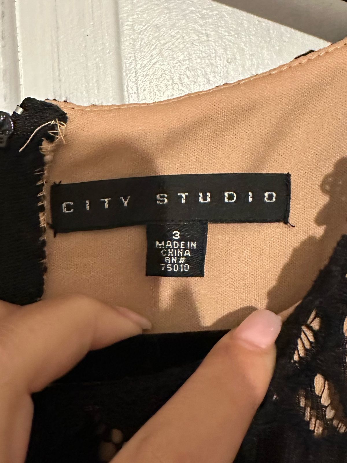 City Studio Size 2 Homecoming High Neck Black Cocktail Dress on Queenly