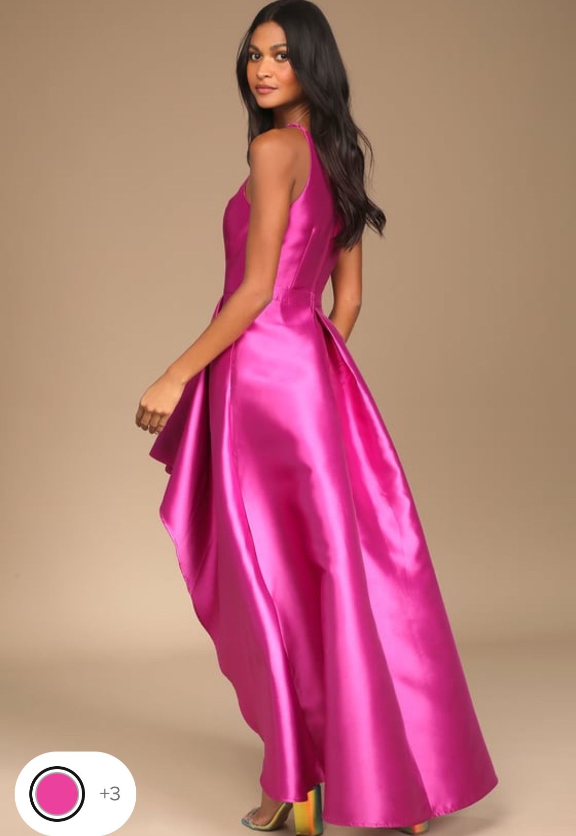 Lulus Size XS Prom High Neck Pink Dress With Train on Queenly