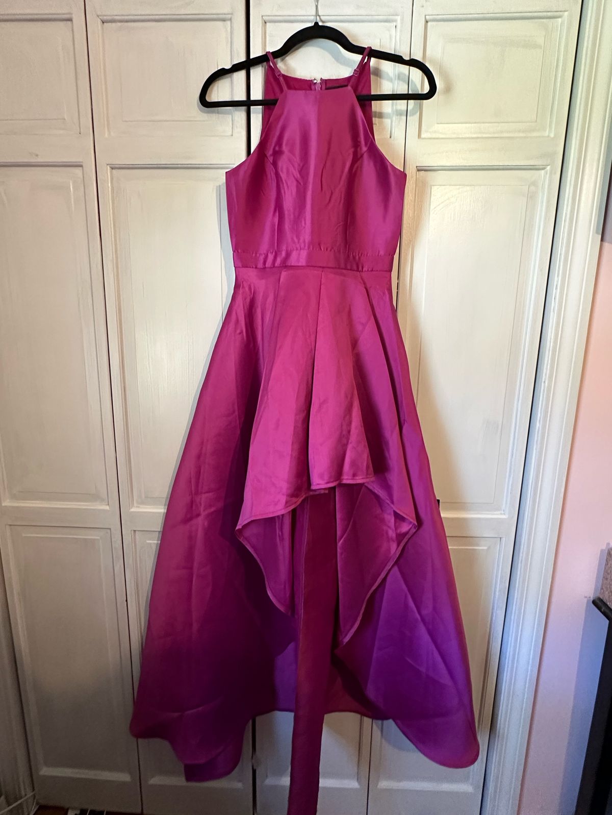 Lulus Size XS Prom High Neck Pink Dress With Train on Queenly