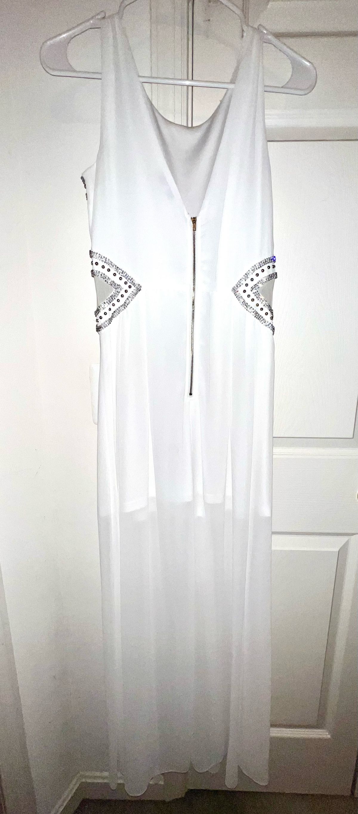 The Clothing Company Size S Nightclub Sequined White Cocktail Dress on Queenly