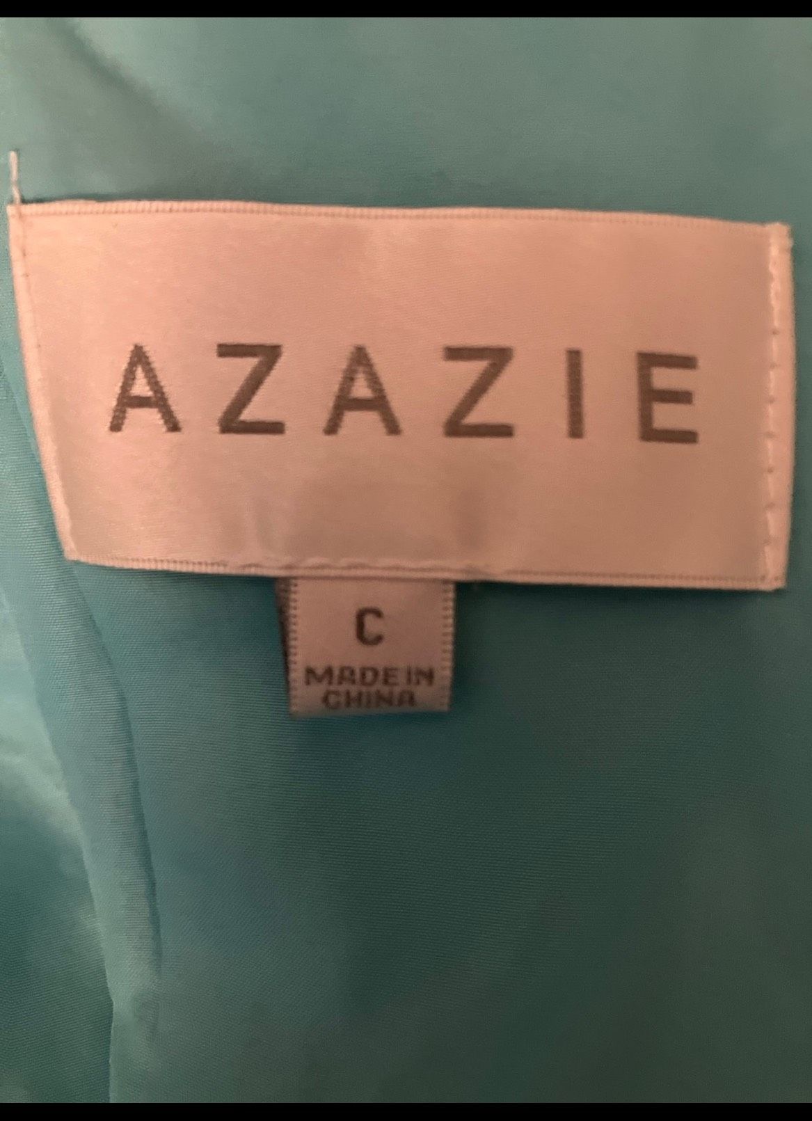 Azazie Size 4 Plunge Blue Mermaid Dress on Queenly