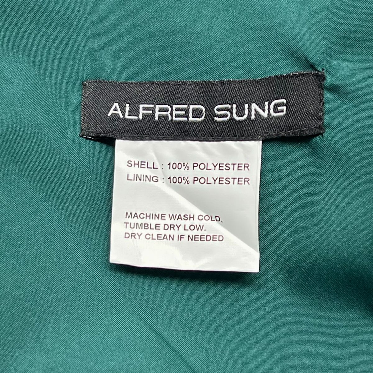 Style D815 Alfred Sung Plus Size 16 One Shoulder Green A-line Dress on Queenly