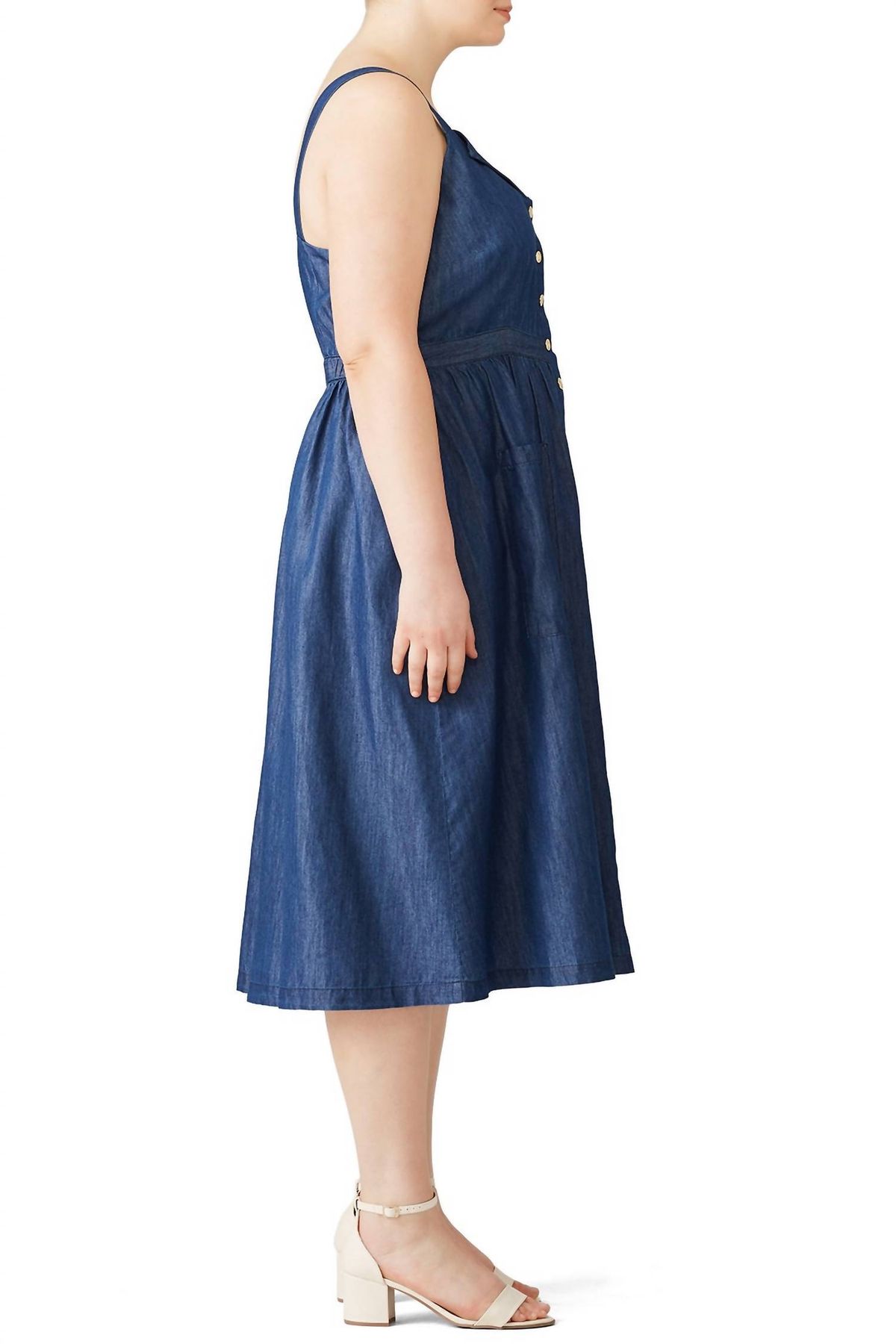 Style 1-1232854699-718-1 Draper James x Eloquii Plus Size 24 Blue Cocktail Dress on Queenly