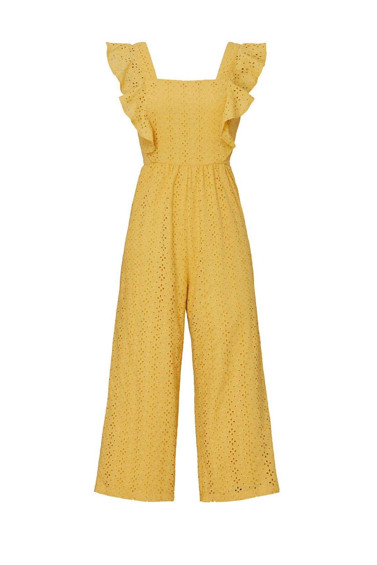 Style 1-1279702844-5673-1 MINKPINK Size XS Sequined Yellow Formal Jumpsuit on Queenly