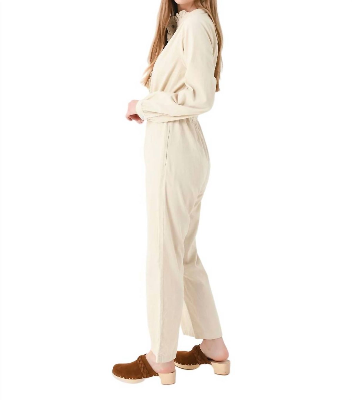 Style 1-163556608-149 XIRENA Size L Long Sleeve White Formal Jumpsuit on Queenly