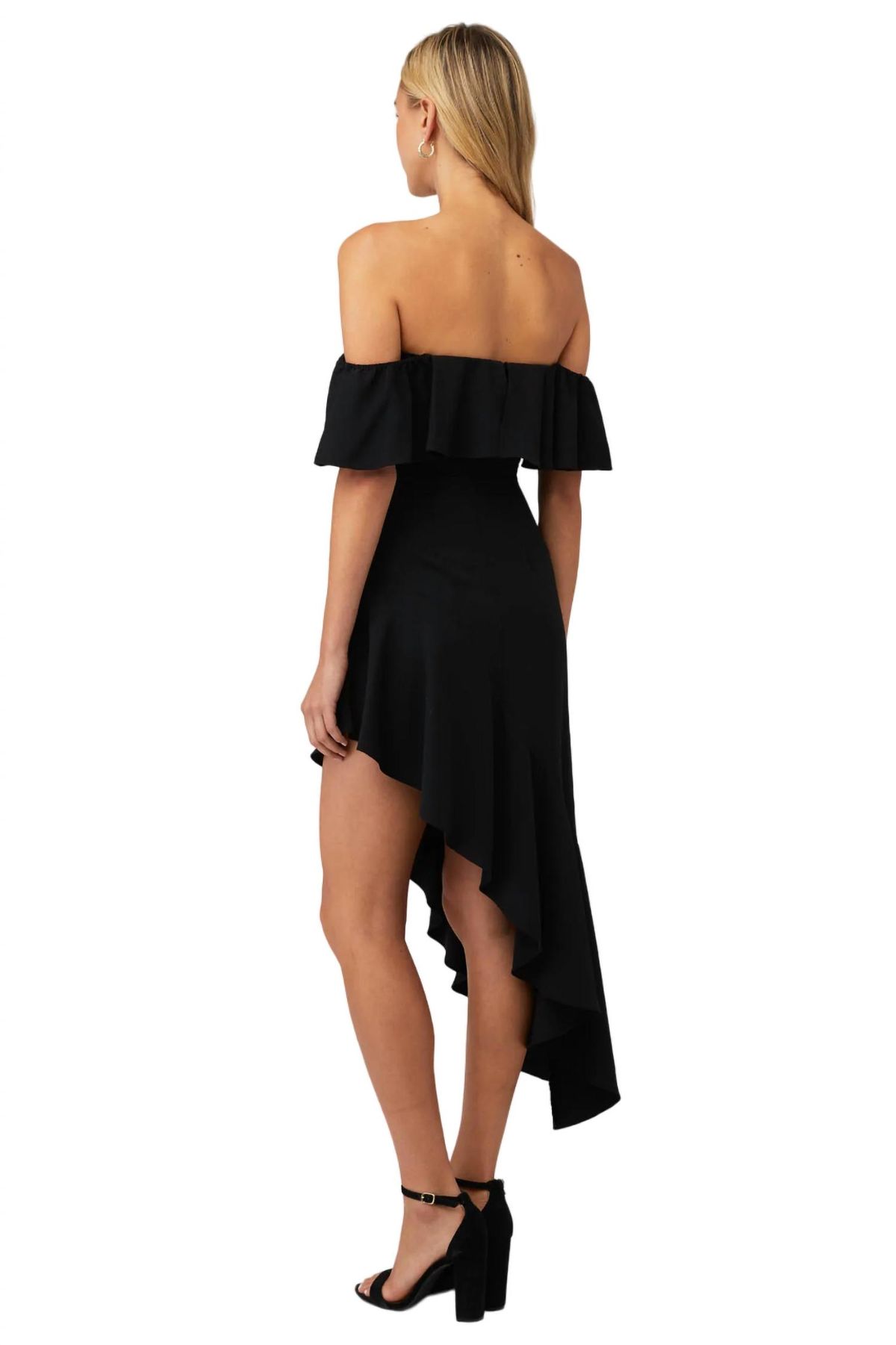 Style 1-173542868-70 Amanda Uprichard Size XS Off The Shoulder Black Cocktail Dress on Queenly