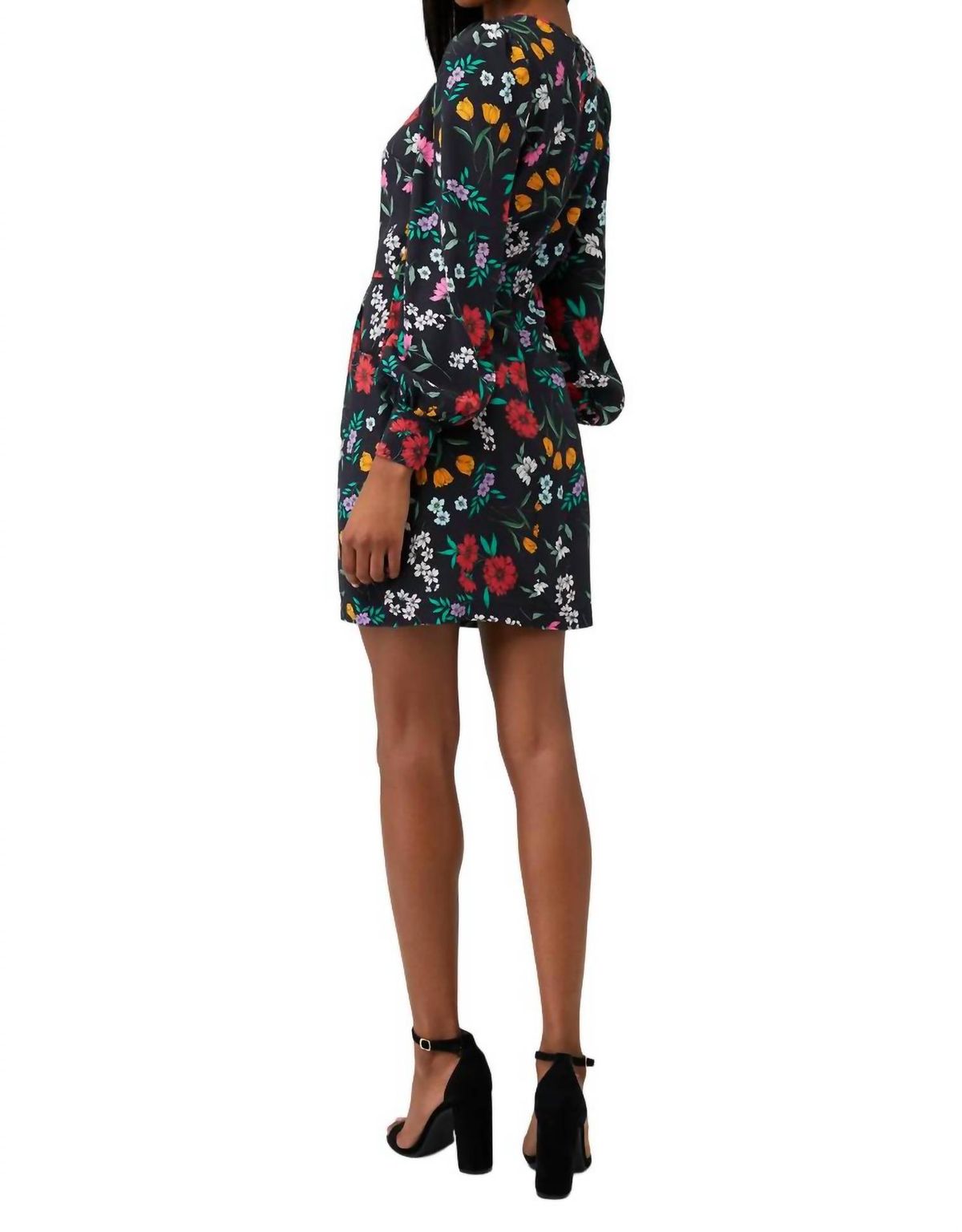 Style 1-2209941289-425 Yumi Kim Size 8 Floral Black Cocktail Dress on Queenly