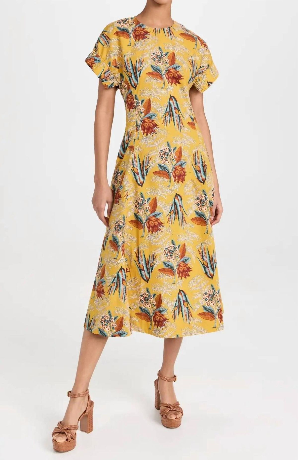 Style 1-2223169391-98 Ulla Johnson Size 10 Yellow Cocktail Dress on Queenly