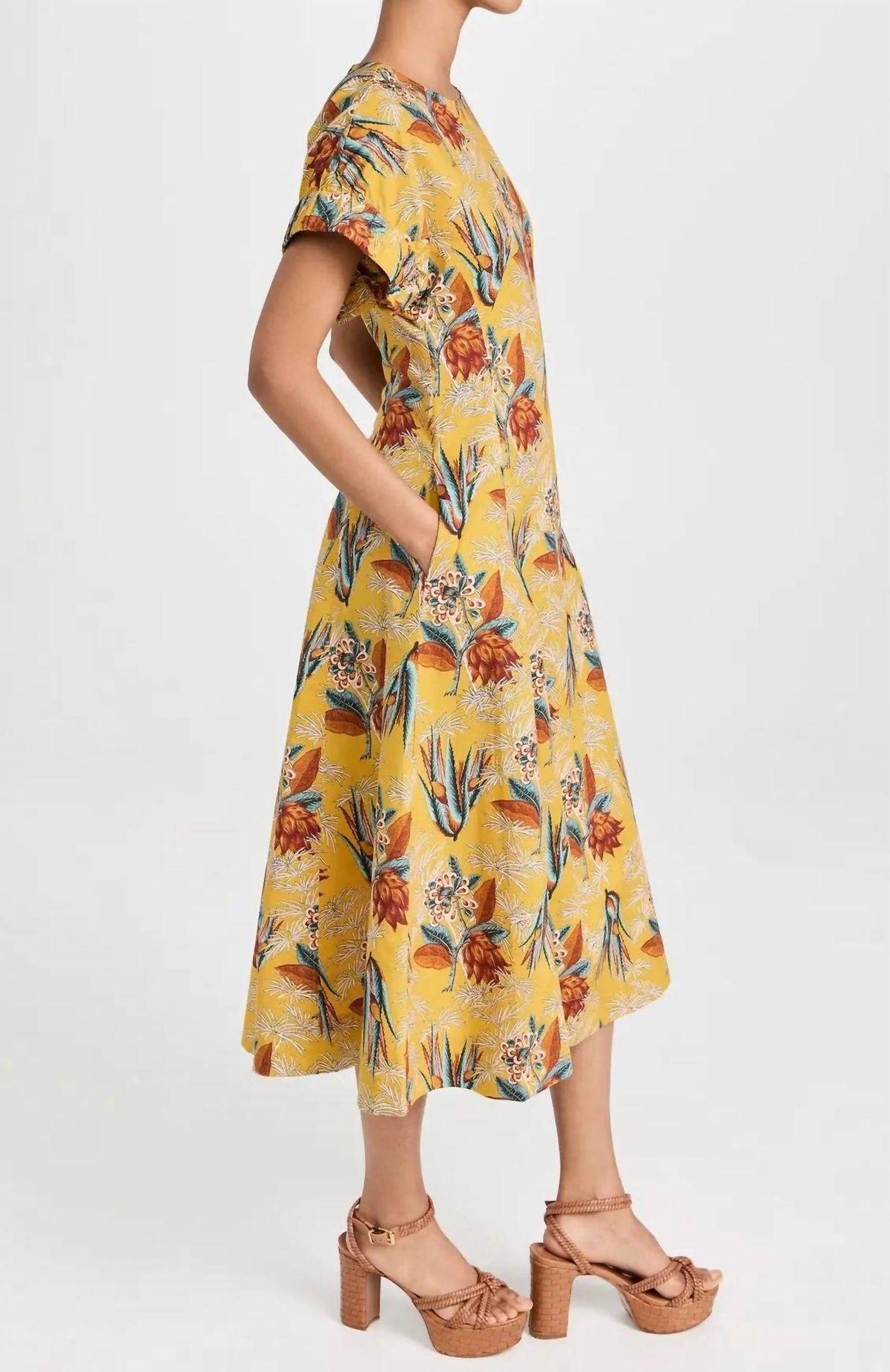 Style 1-2223169391-98 Ulla Johnson Size 10 Yellow Cocktail Dress on Queenly