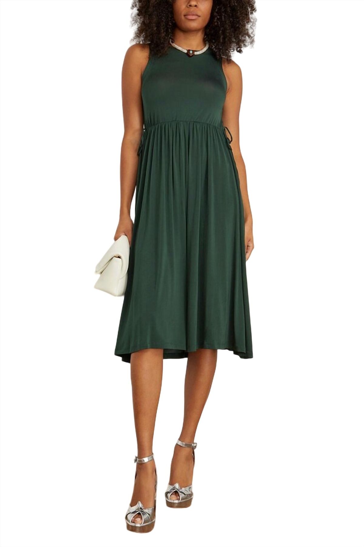 Style 1-222479765-149 Ulla Johnson Size L Green Cocktail Dress on Queenly