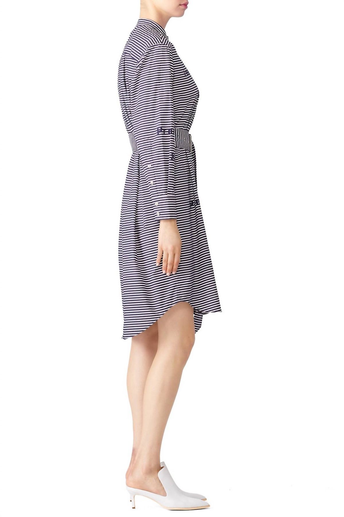 Style 1-2774087146-892-1 Proenza Schouler White Label Size M Long Sleeve Blue Cocktail Dress on Queenly