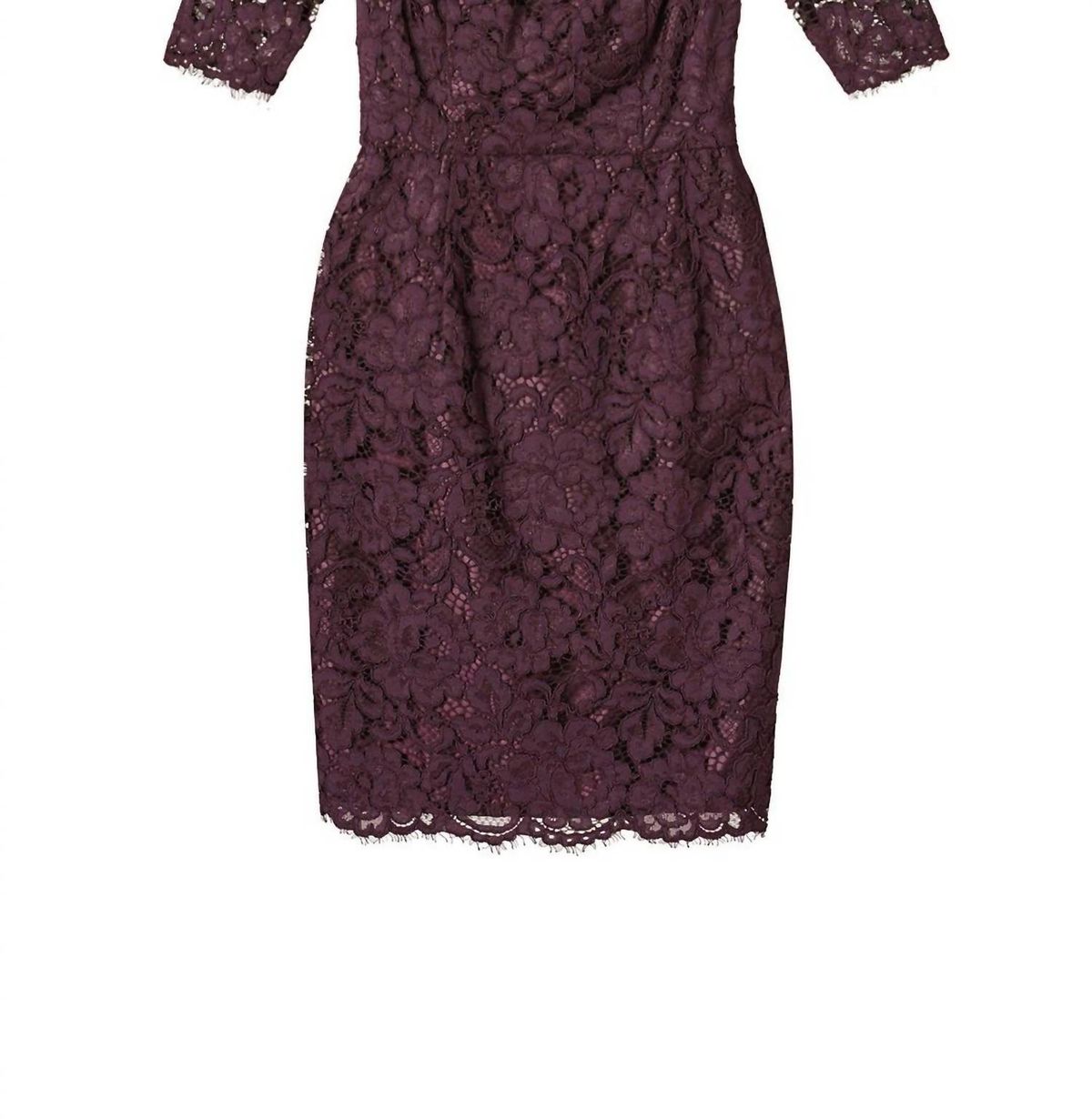 Style 1-3213746853-649-1 Shoshanna Size 2 Lace Purple Cocktail Dress on Queenly